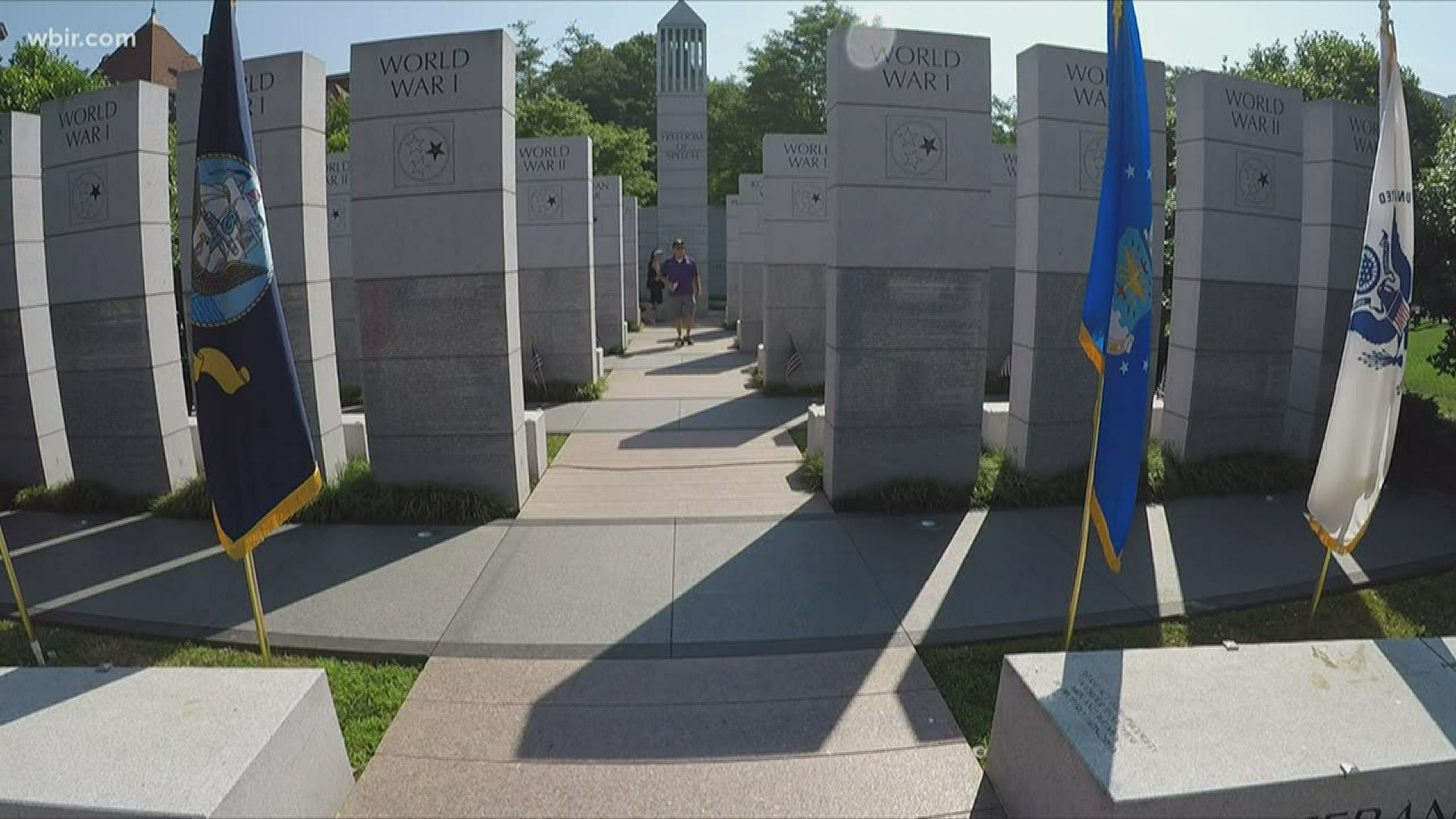 The "Reading of the Names" will happen this morning at the East Tennessee Veterans Memorial in Downtown Knoxville.