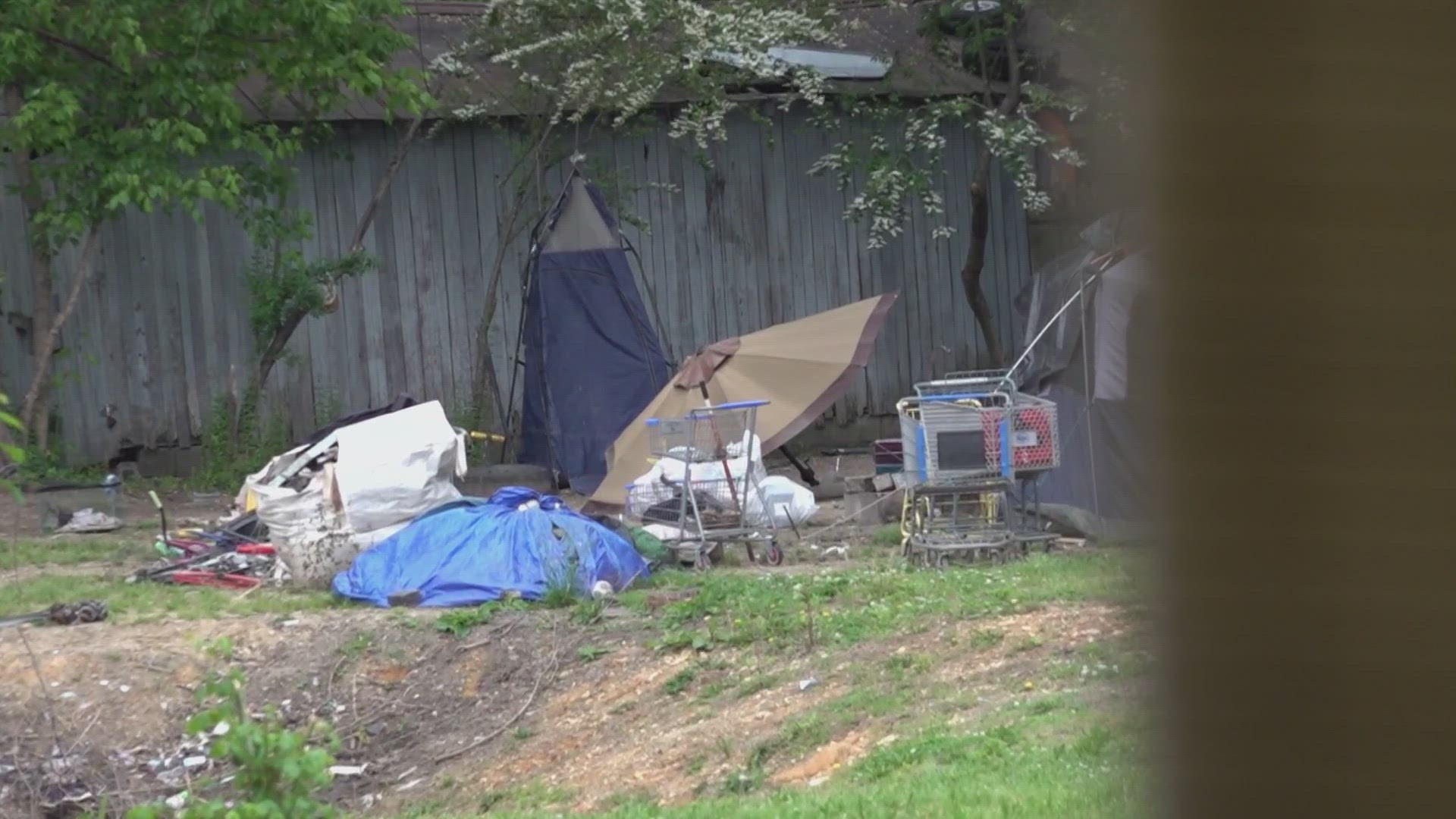 Neighbors in the Harris Road area said warming fires, overdoses and tents are becoming common sights as homelessness grows.
