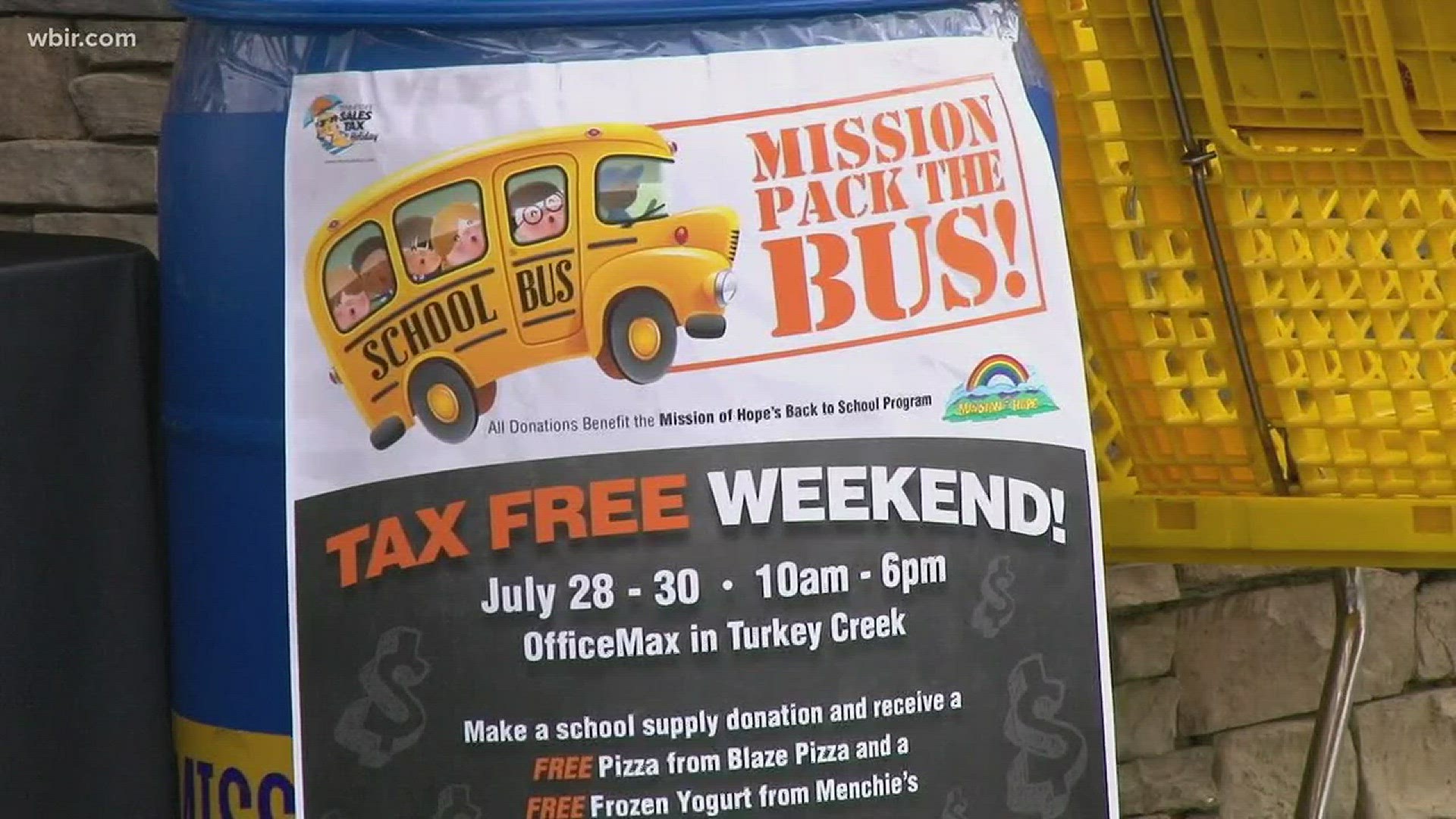 Pack the Bus 2018 to benefit Mission of Hope runs July 27-29, 2018 from 10am to 6pm, at OfficeMax in Turkey Creek- Knoxville. They are collecting school supplies all weekend to help the Mission of Hope serve 28 elementary schools in rural Appalachia. For more information visit missionofhope.org
July 25, 2018-4pm