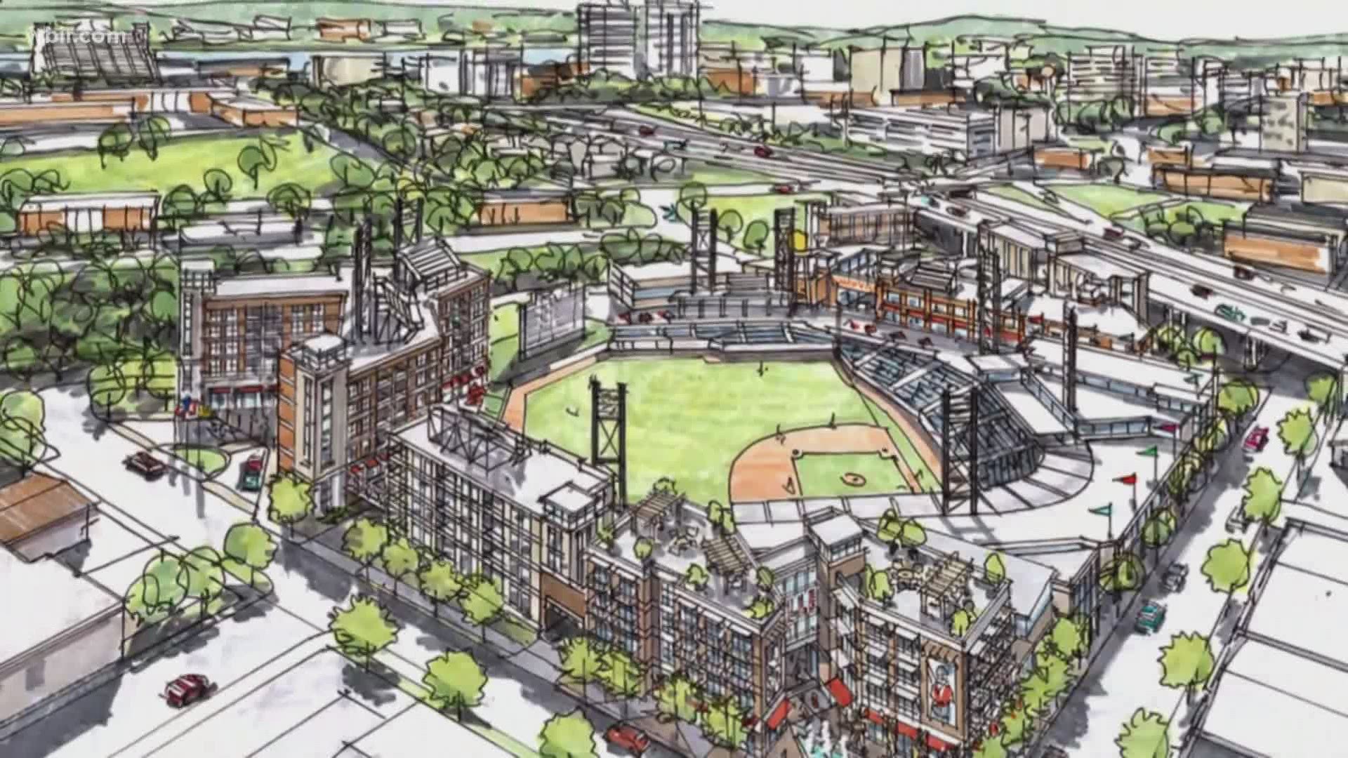 Downtown Knoxville could play ball in just over two years if the proposal to build a multi-sport stadium is approved.