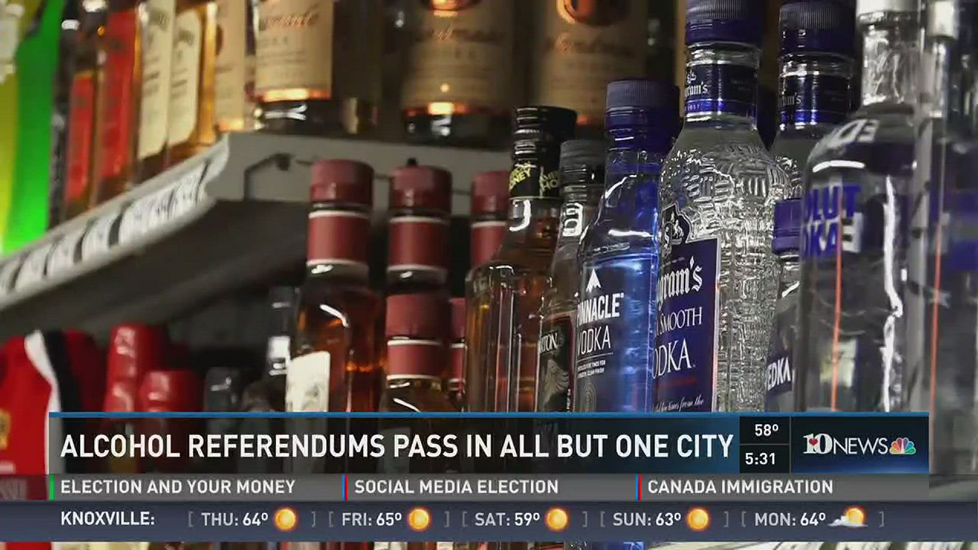 Fentress County was the only county with a liquor referendum on the ballot that didn't approve it