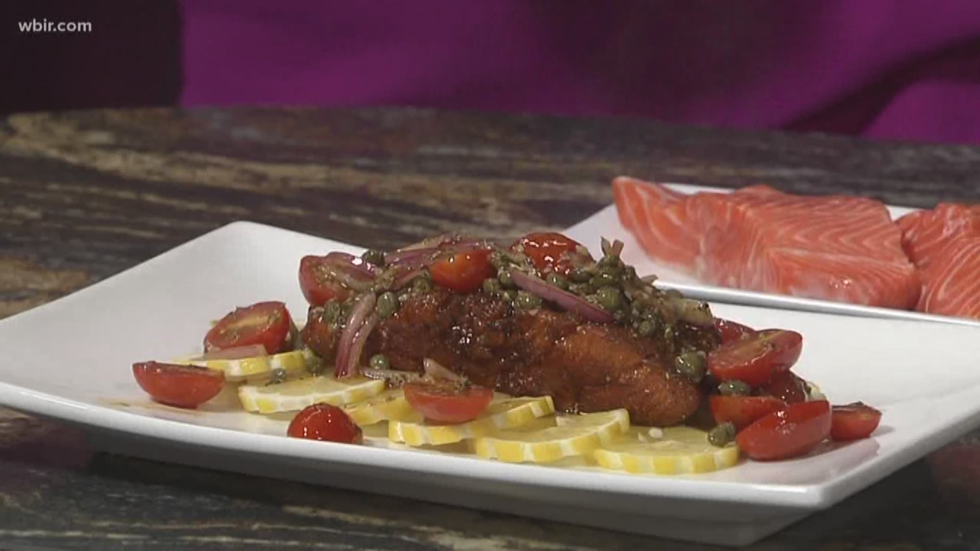 Chef Gary Nicely from Naples Italian is in the kitchen making a delicious trout dish.