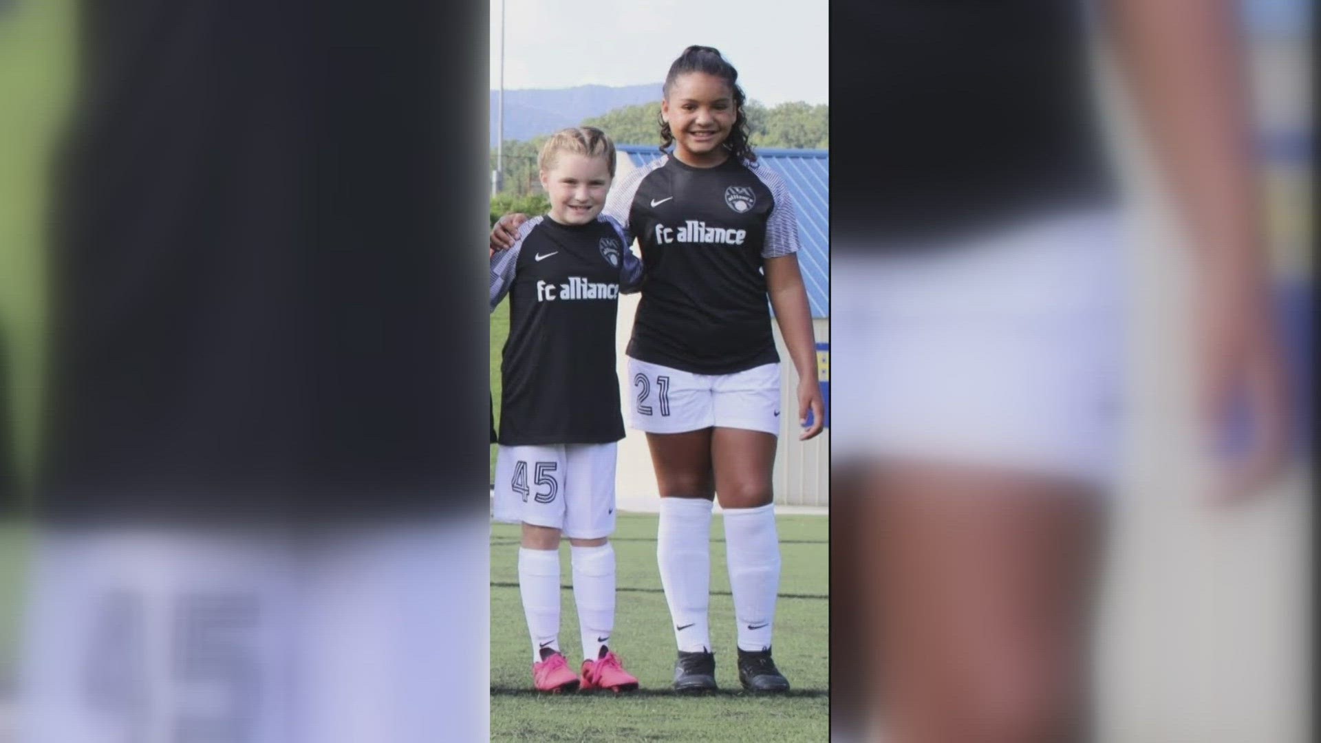 10-year-old Skylar is a goalie for Alliance soccer club in Knoxville and Peyton, a teammate, heard of Skylar's family situation and wanted to help.