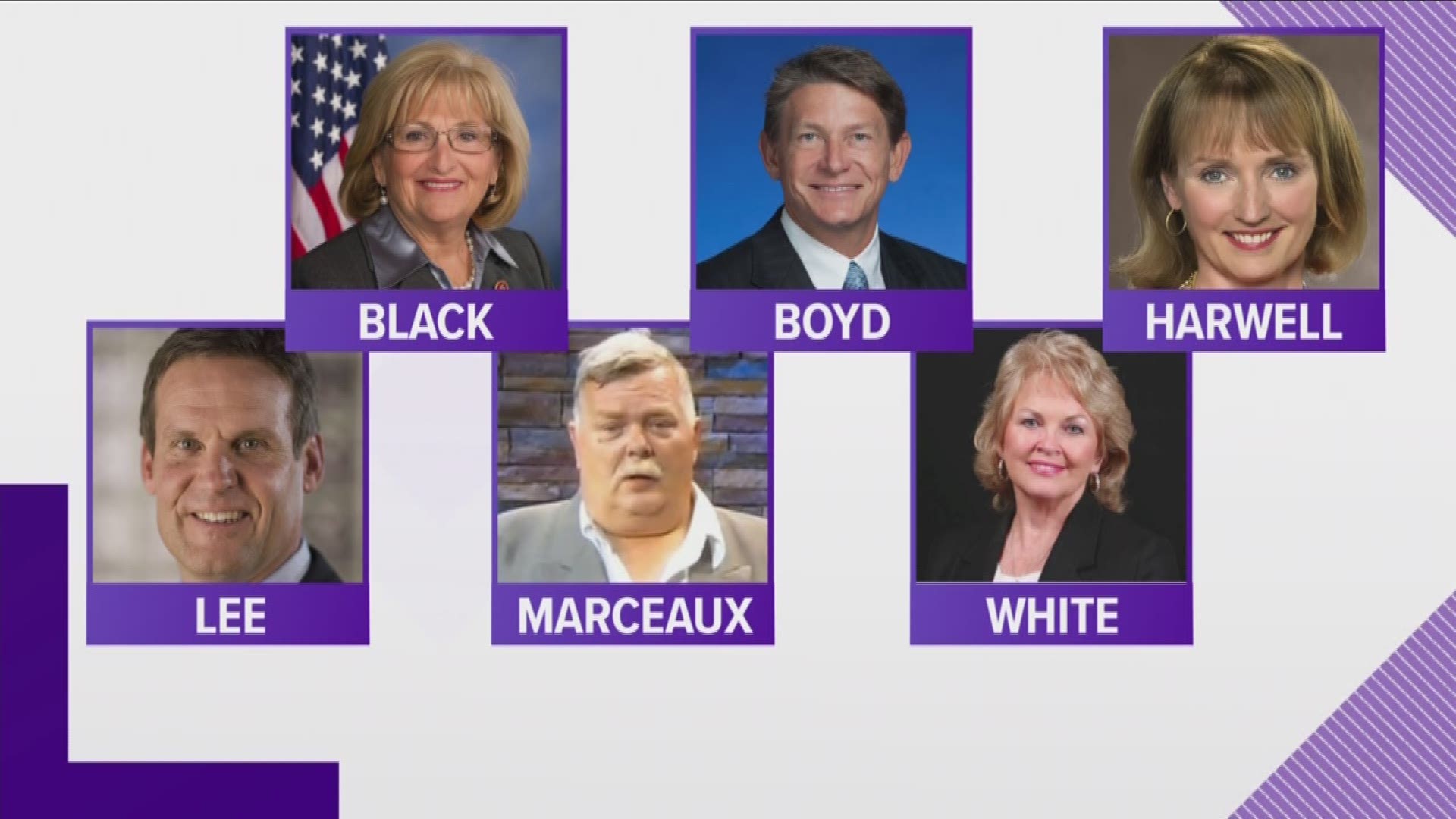 A look at the top candidates for Tennessee governor on this Election Day.