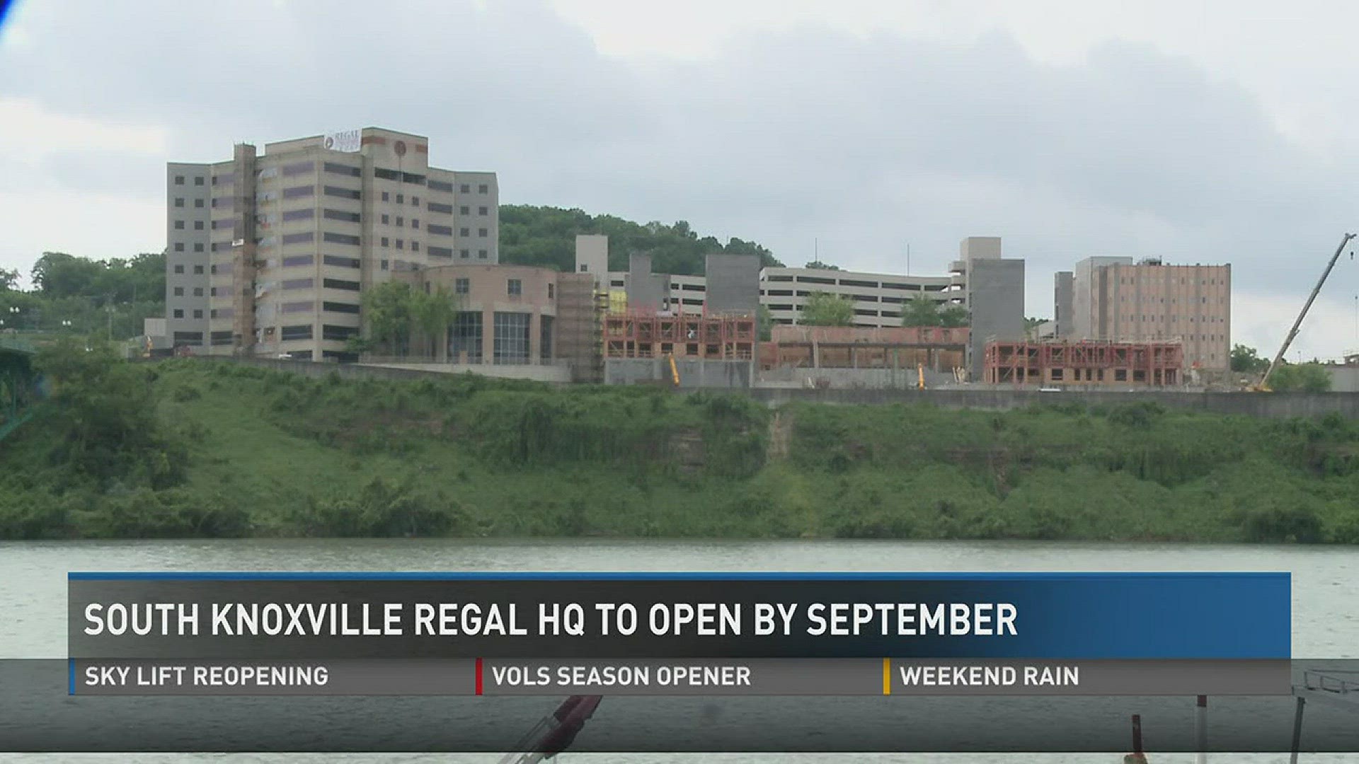 The South Knoxville waterfront is being transformed, with Regal Entertainment's headquarters almost finished and work well underway on a luxury apartment complex and riverwalk.