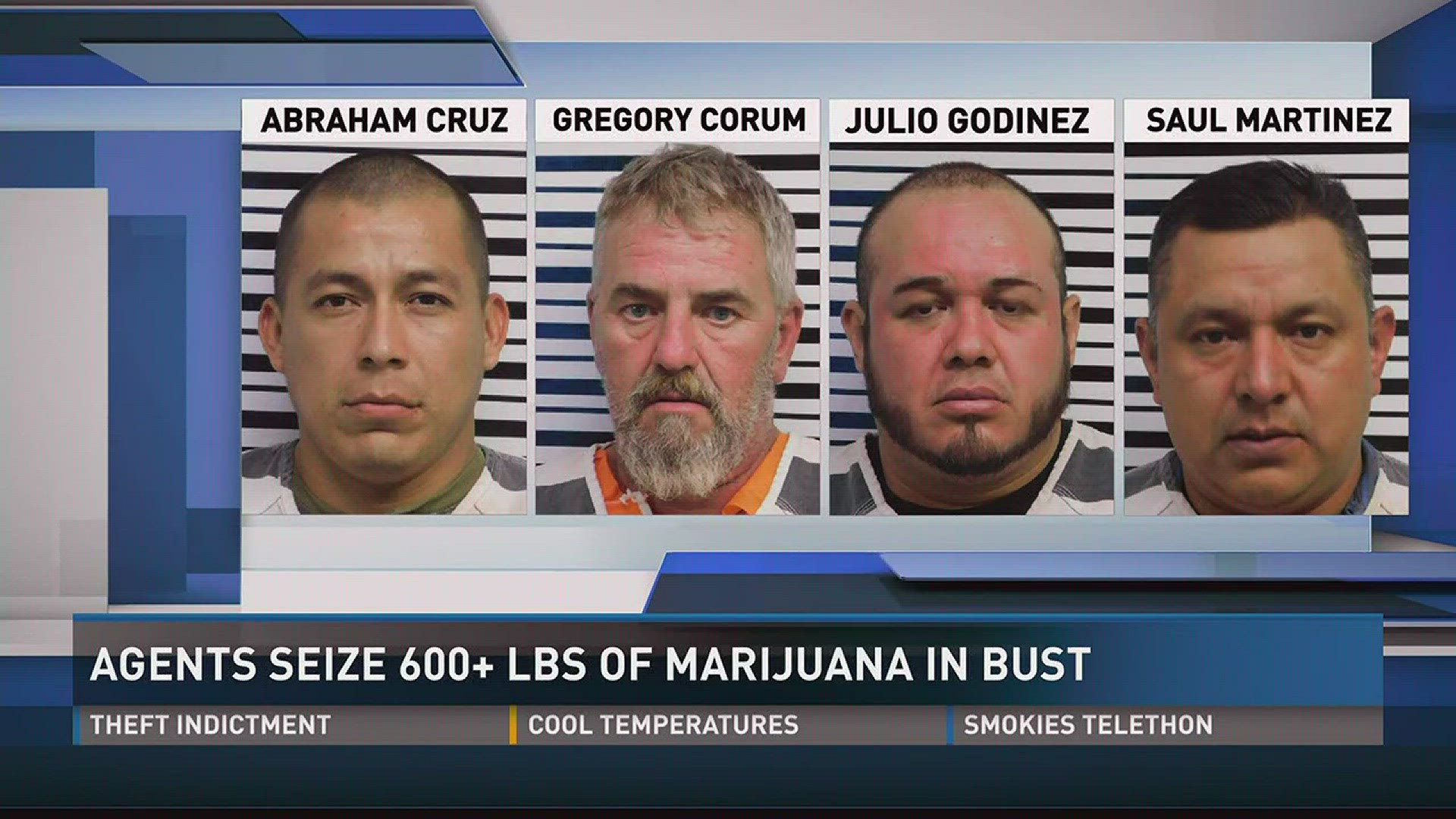 Aug. 23, 2017: The TBI says four men are now behind bars following a 10-month drug trafficking investigation.