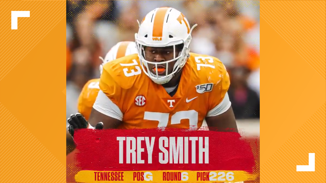 Kansas City Chiefs Select Trey Smith Of Tennessee In 2021