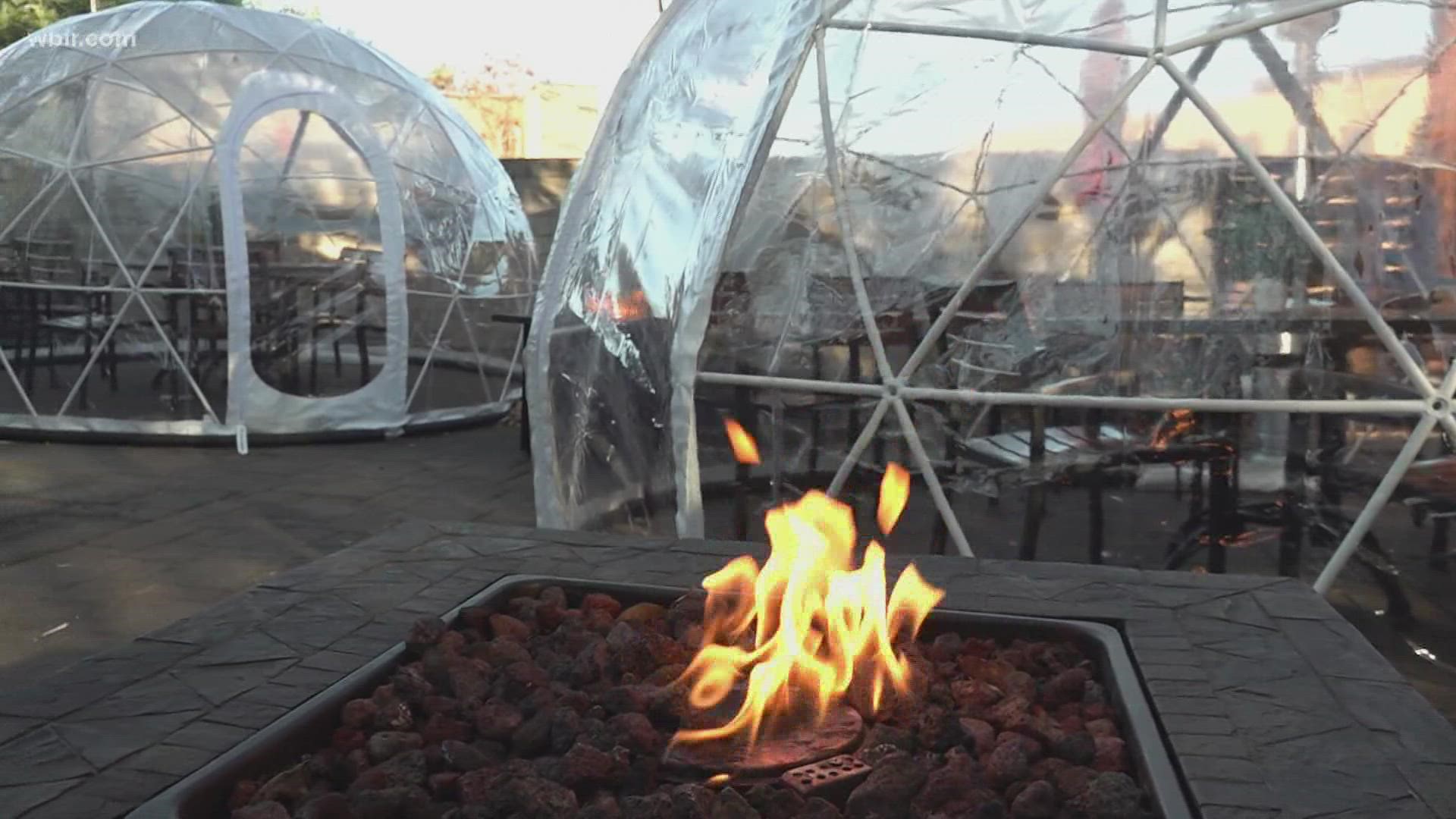 Restaurant owners say the new igloos help provide new options for outdoor dining.
