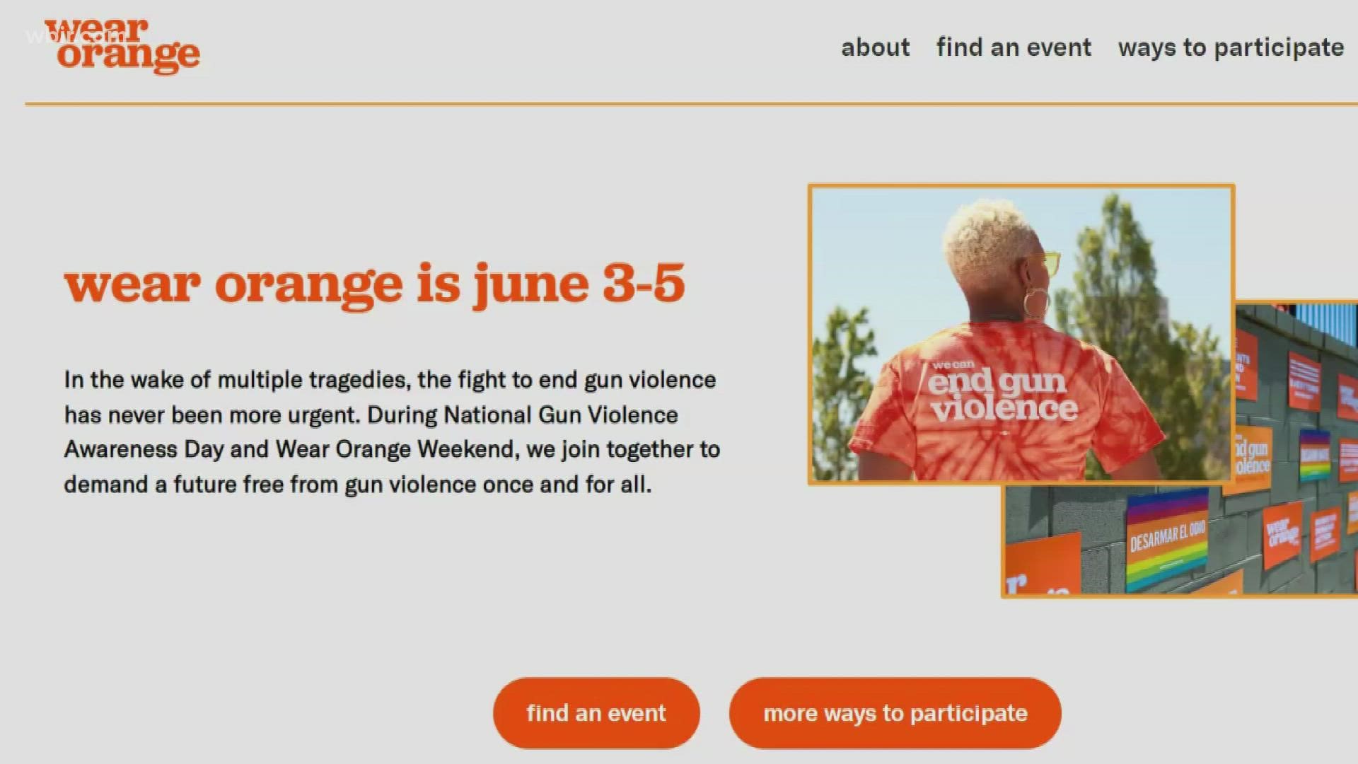 People are wearing orange to honor the victims and survivors of gun violence.