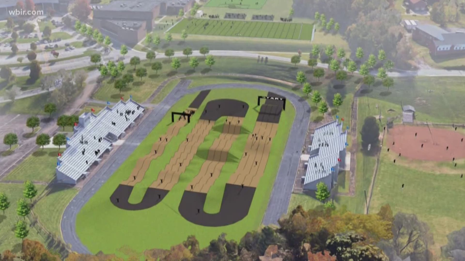The plan to build a BMX track at South Doyle Middle School is on hold.