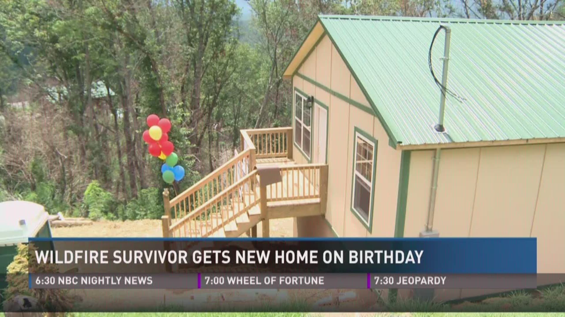 Aug. 4, 2017: A Gatlinburg man whose home was destroyed during the November wildfires received the keys to a new home on his birthday.