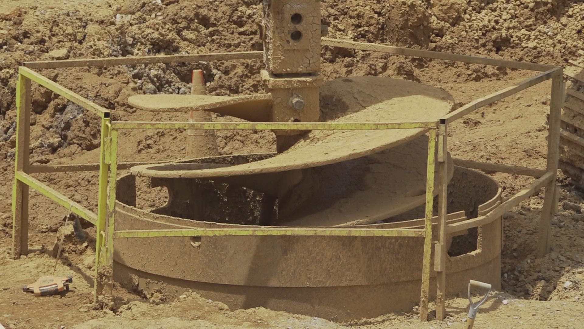A spokesperson for Messer Construction said the dropout happened when a drilled pier was being installed for the new parking garage.