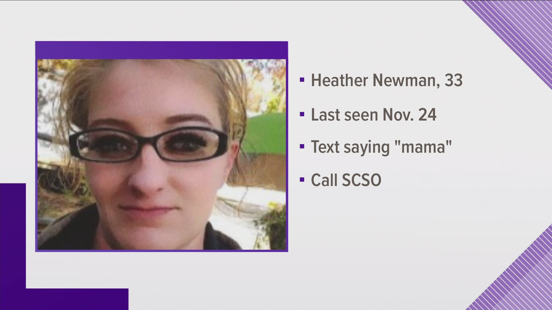 A 33-year-old Sevier County woman is sought after she went missing.