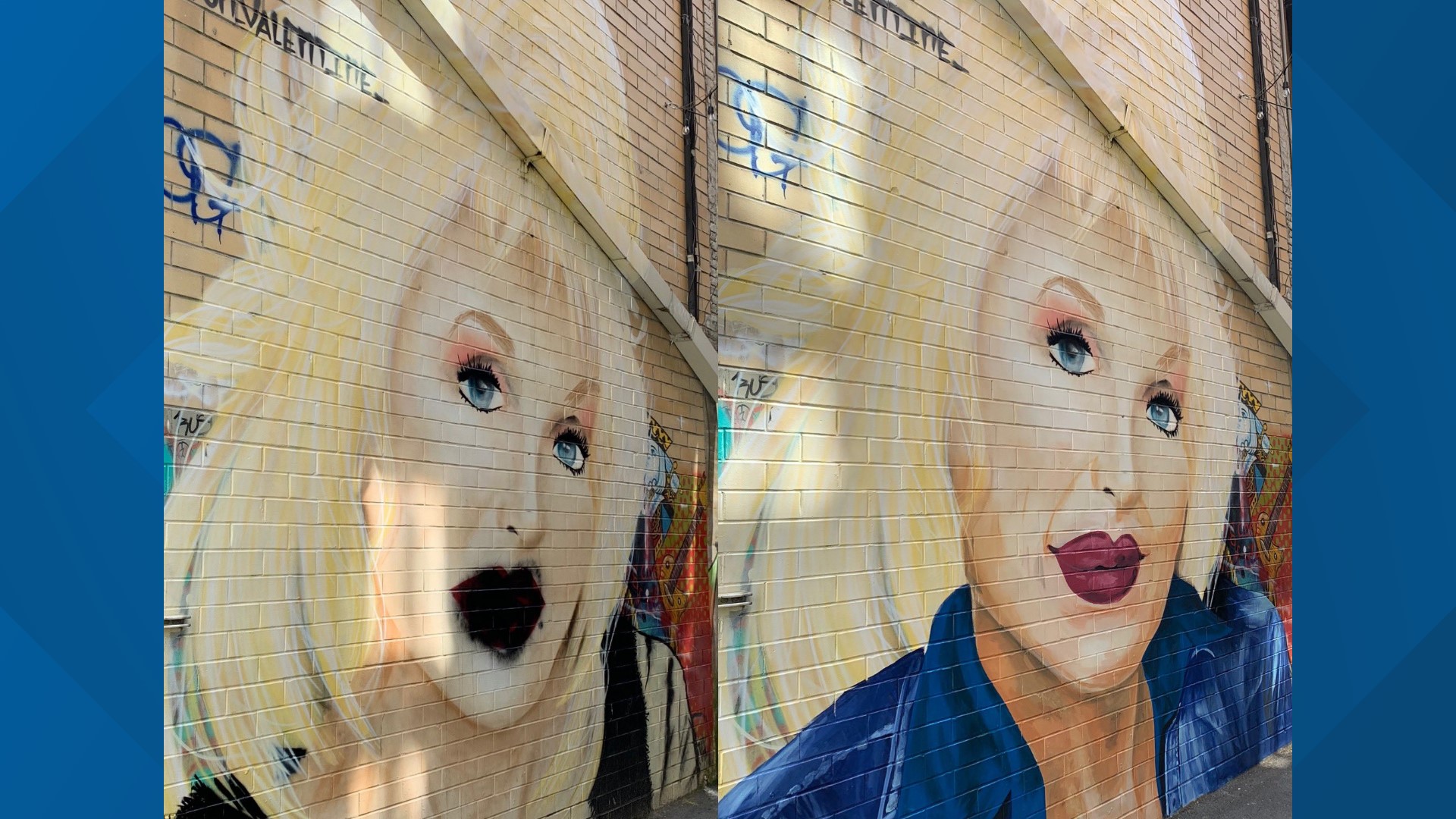 Dolly Parton mural vandalized in Knoxville | wbir.com