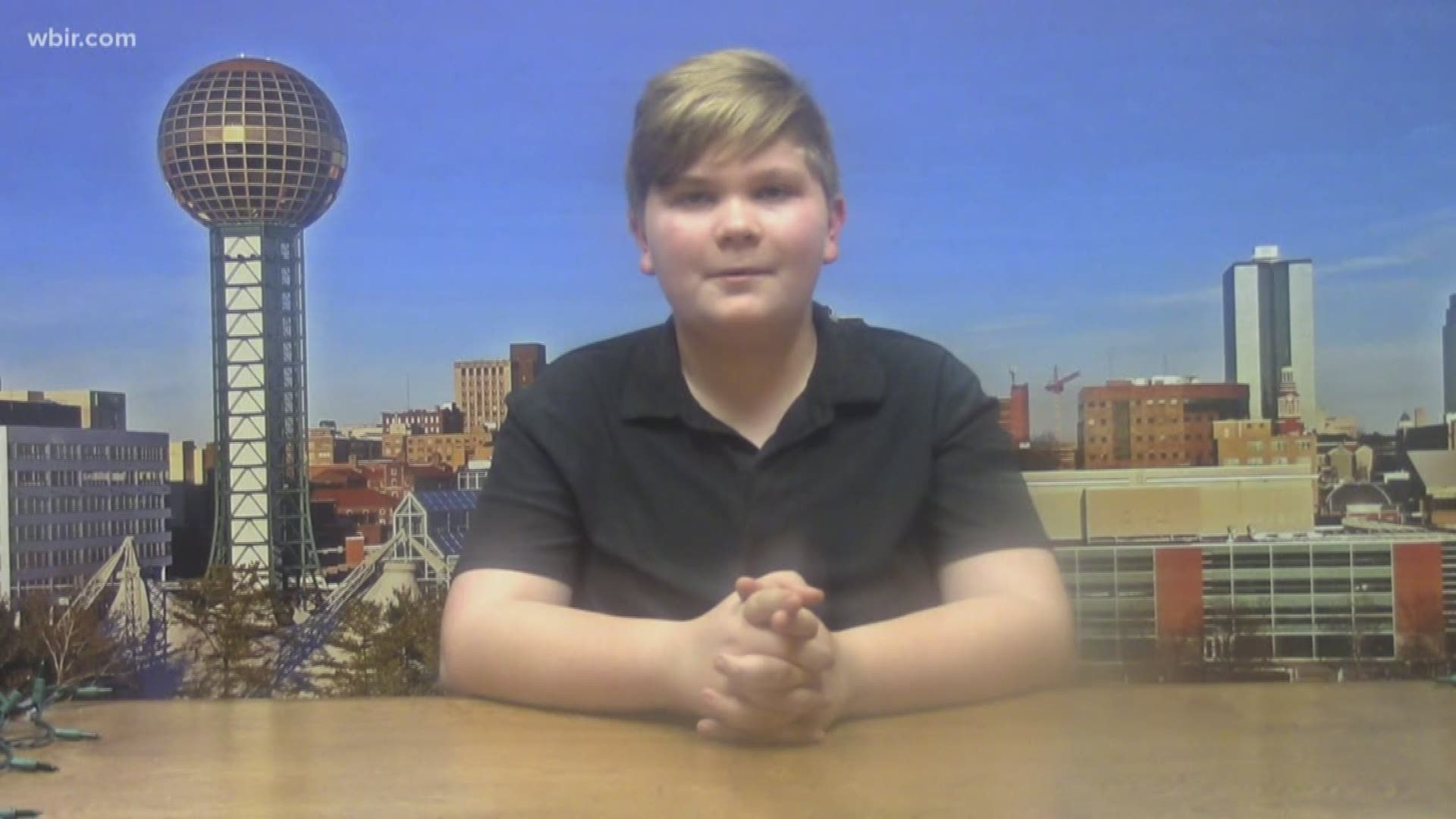 Aiden Smith is involved with Steel Drum band and with his school's A/V department-helping with their morning school announcements. Jan. 7, 2020-4pm.