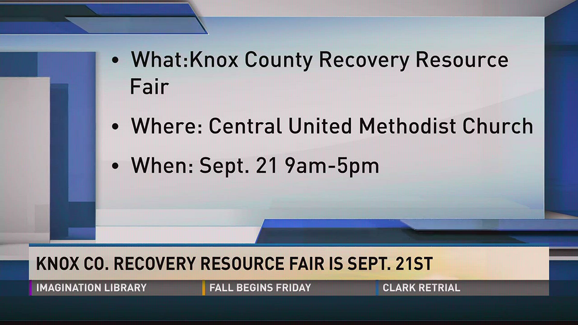 Metro Drug Coalition and Cornerstone of Recovery to host recovery resource fair on September 21st