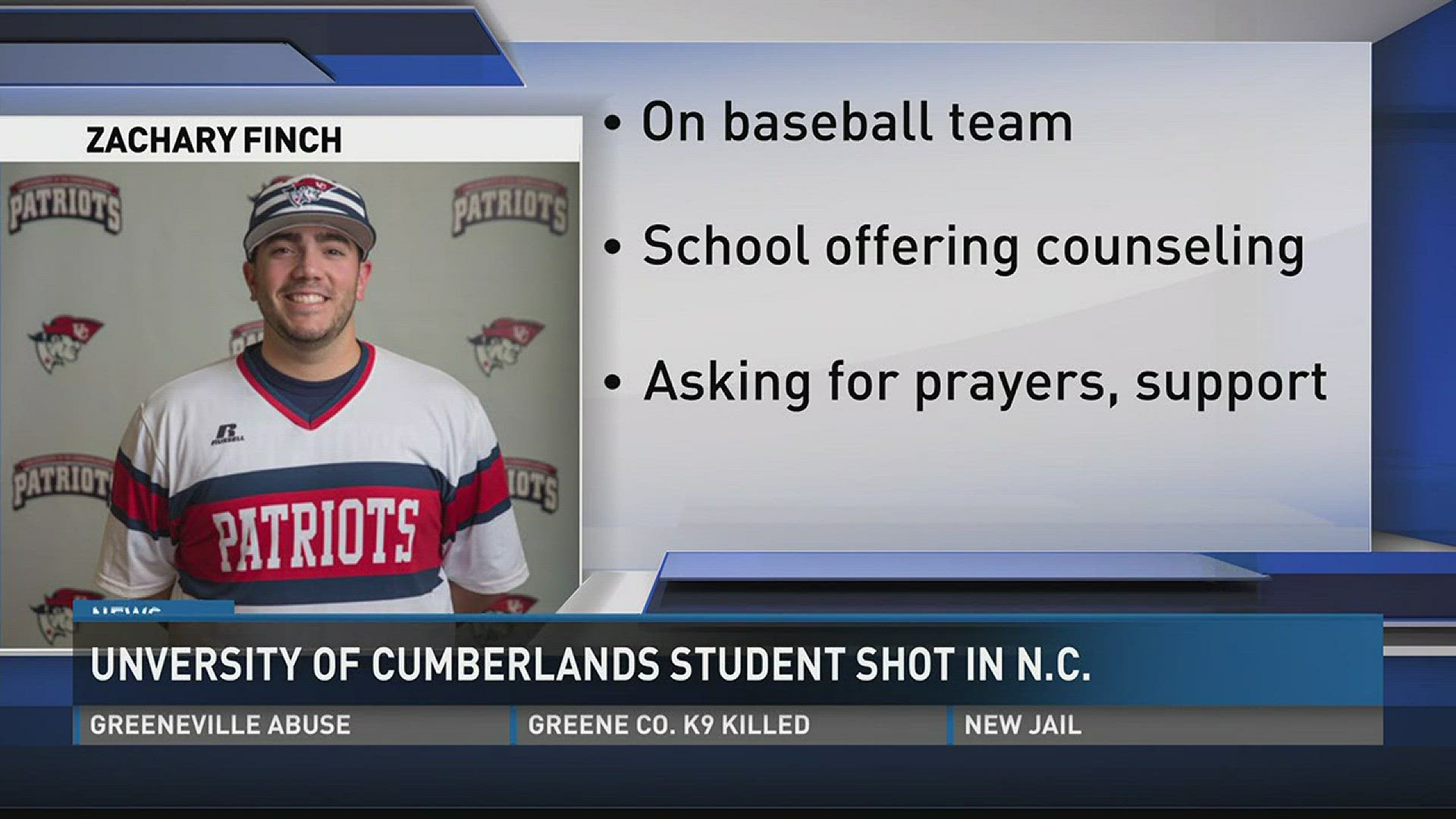 Senior baseball player Zachary Finch died in a shooting in Charlotte, North Carolina, Sunday.