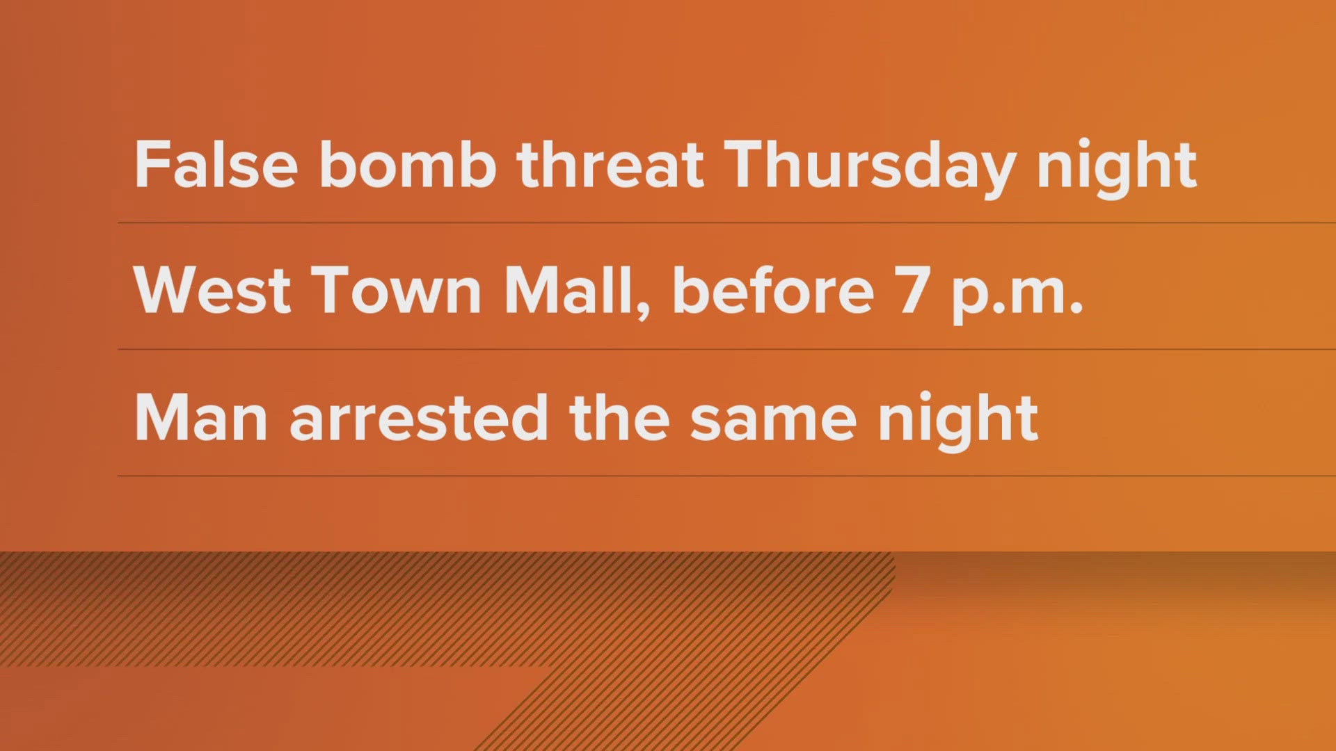 Officers responded and determined the threat was not credible. Hazlett was arrested at a nearby Target.