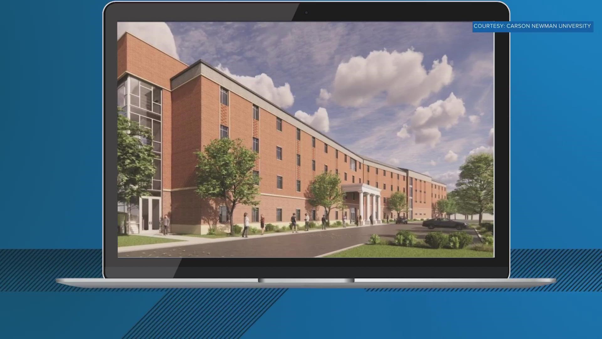 The new dorm will be the largest construction project in Carson-Newman’s 172-year history.