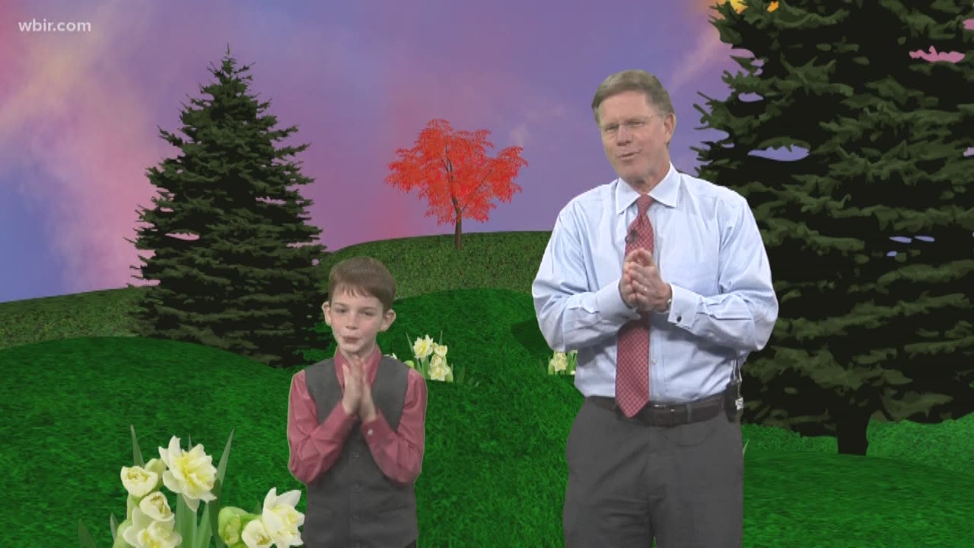 There's no denying that our Junior anchor loves weather. He had a chance to help Todd out and did a great job. March 19, 2019-4pm