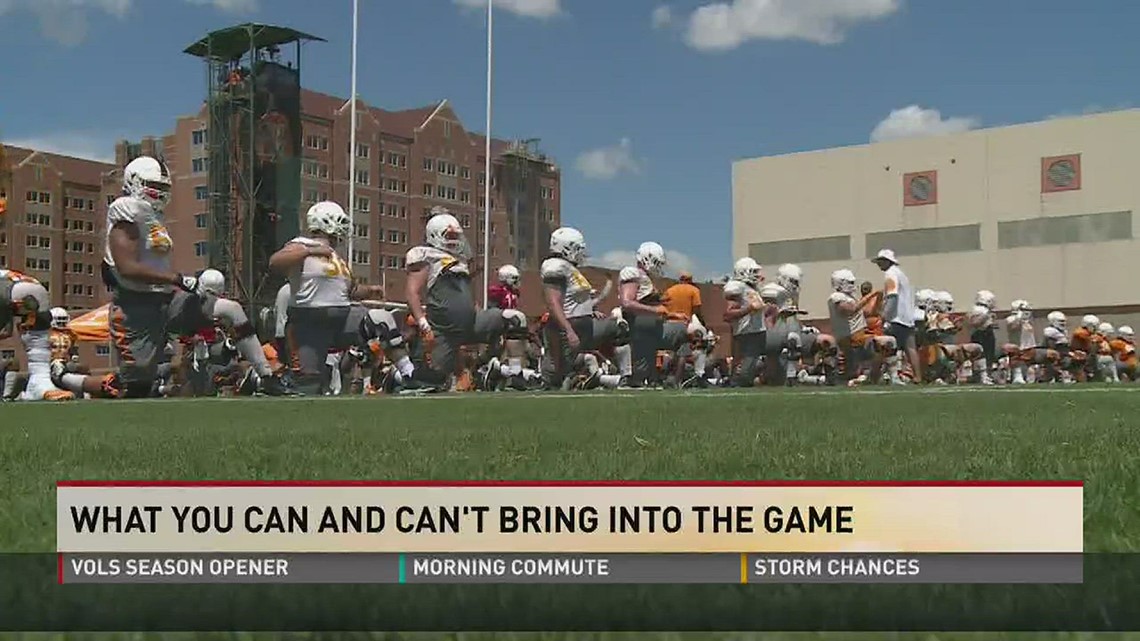 What you can and can't bring to Neyland Stadium