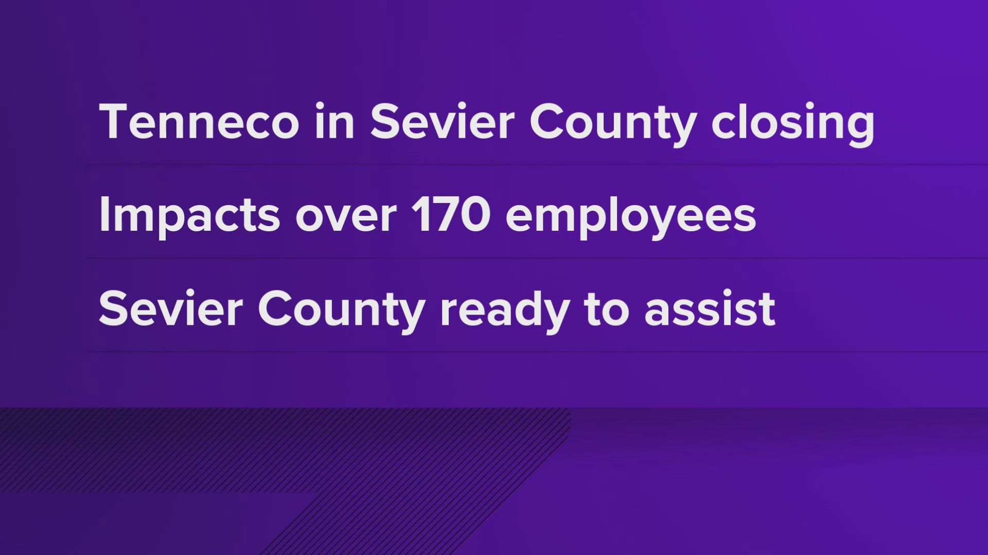 A release from Sevier County said the auto parts manufacturer company has been a part of the county's business community since the early 1980s.