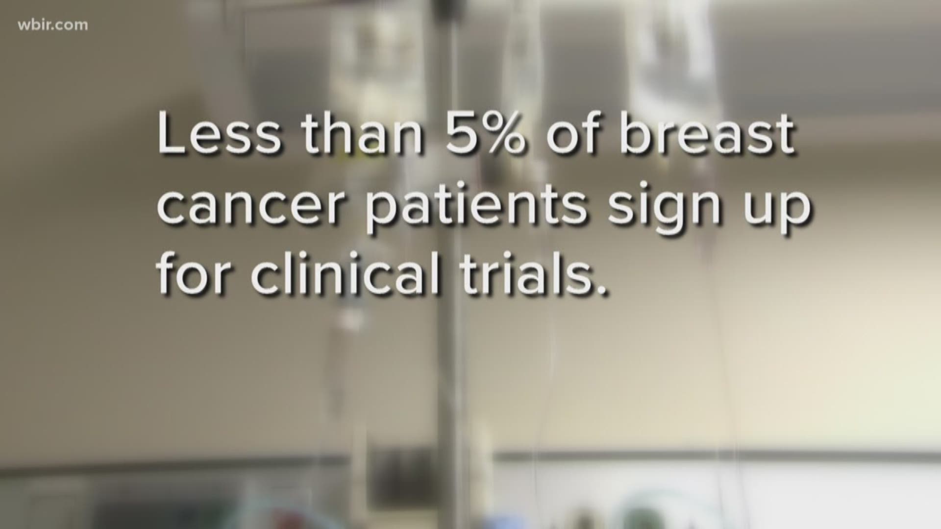 There are a number of clinical trials that test different treatments for breast cancer and other diseases, but very few people sign up for them.