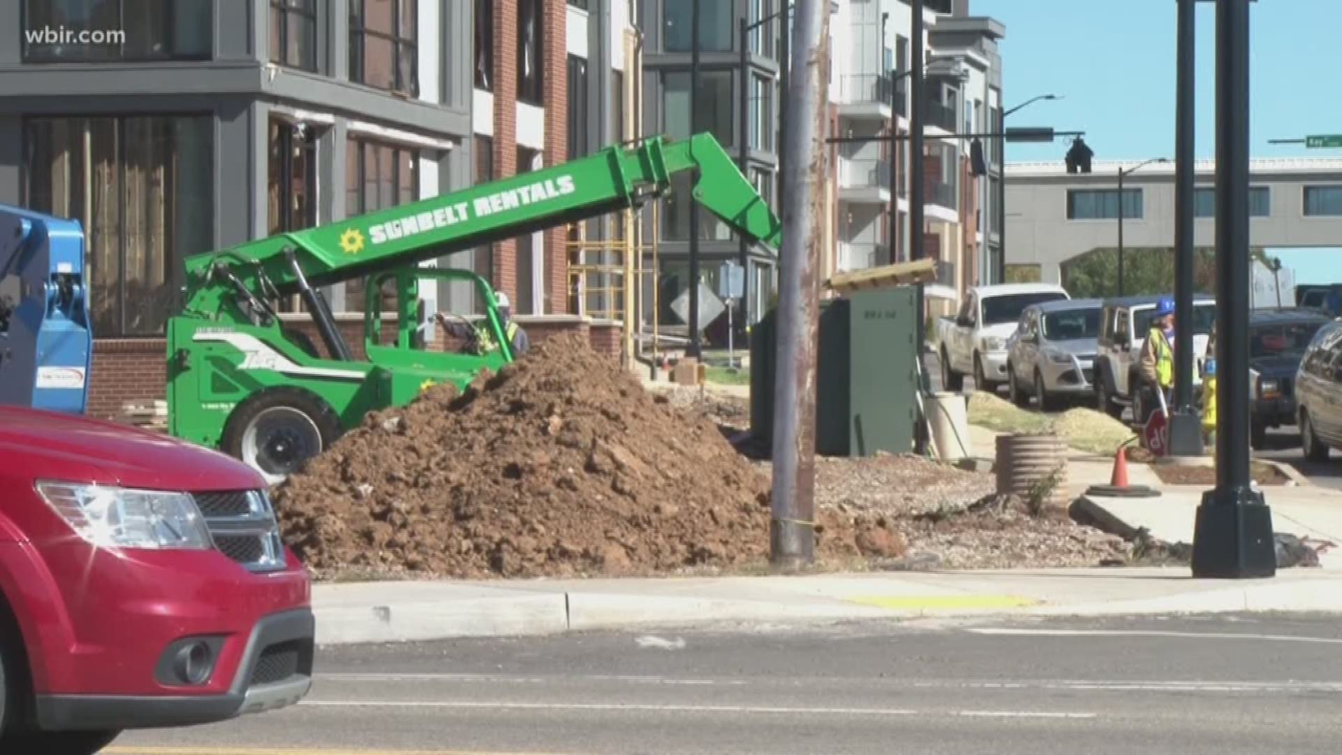 Development along the South Knoxville waterfront is coming along.