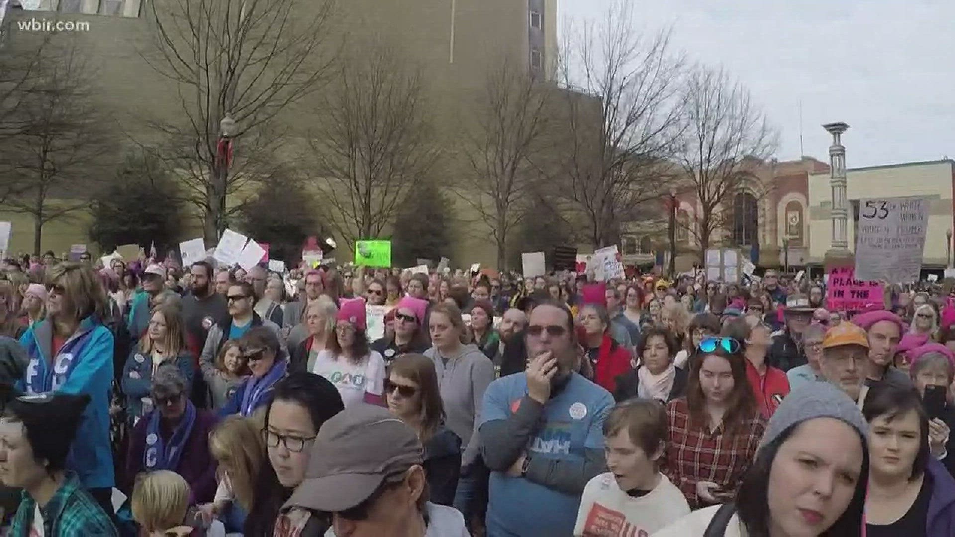 Jan. 22, 2018: After 14,000 people turned out to the Women's March in downtown Knoxville, many viewers posted questions on our Facebook page about the size of the crowd and the cause. KPD backs up their crowd estimate.