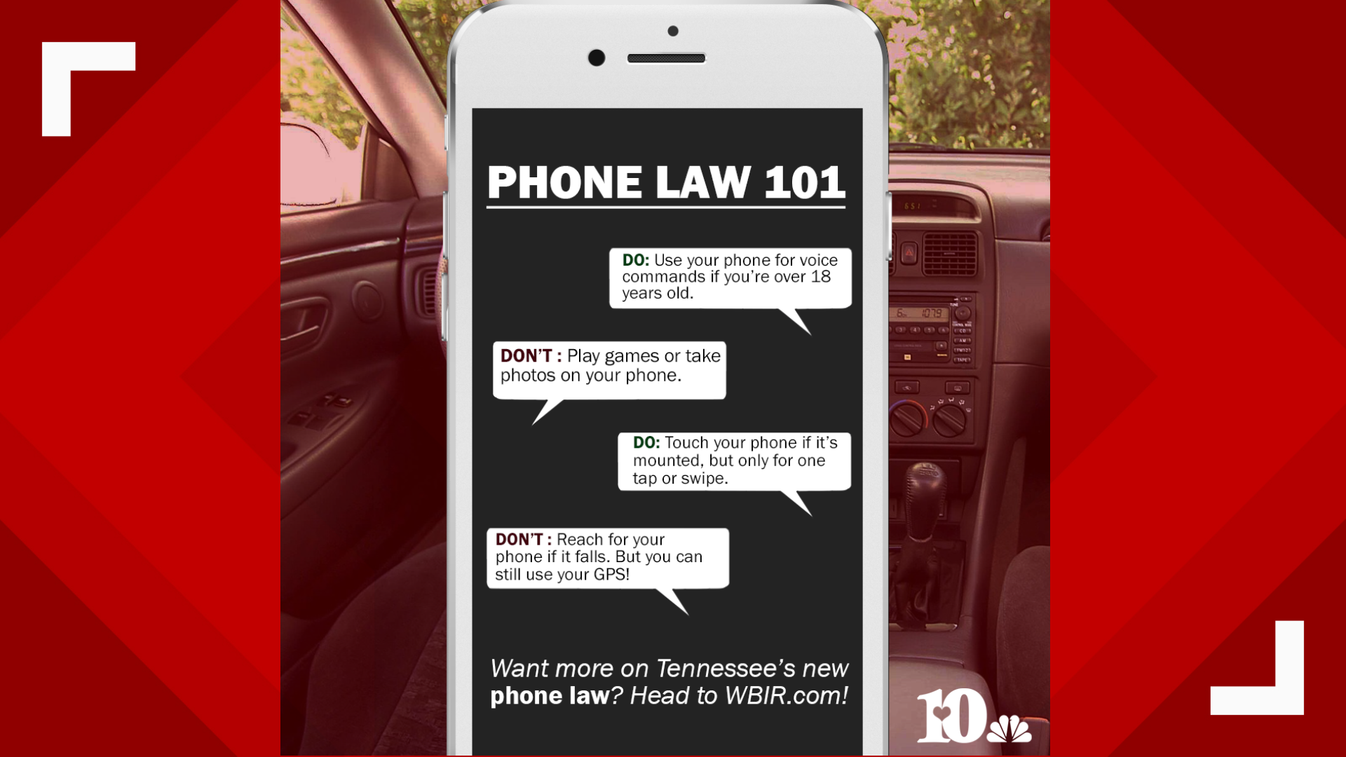 Here's everything you need to know about Tennessee's new phone law in