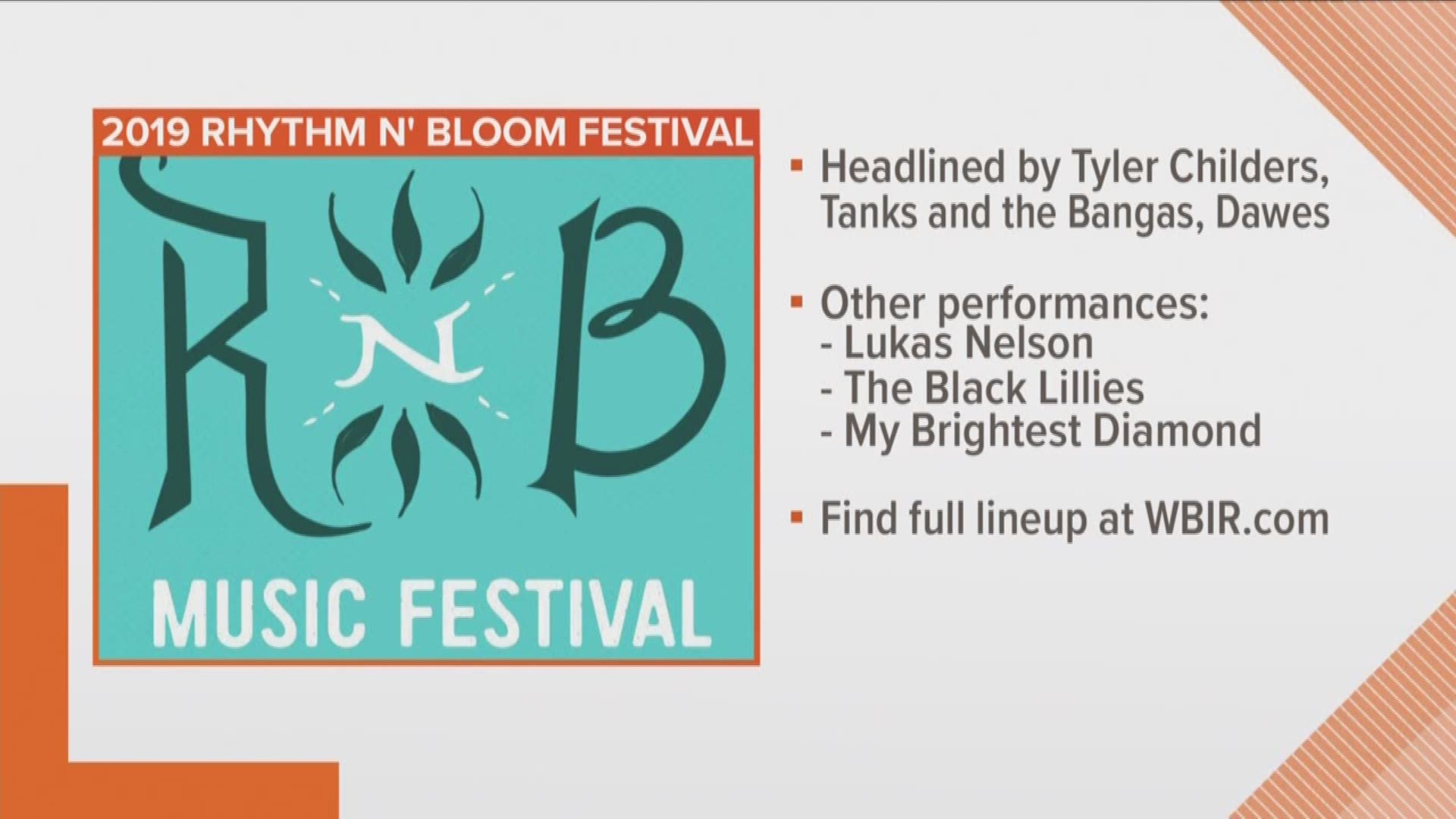 The Dogwood Arts Rhythm N' Blooms music festival is coming this spring and today we are learning the full lineup!