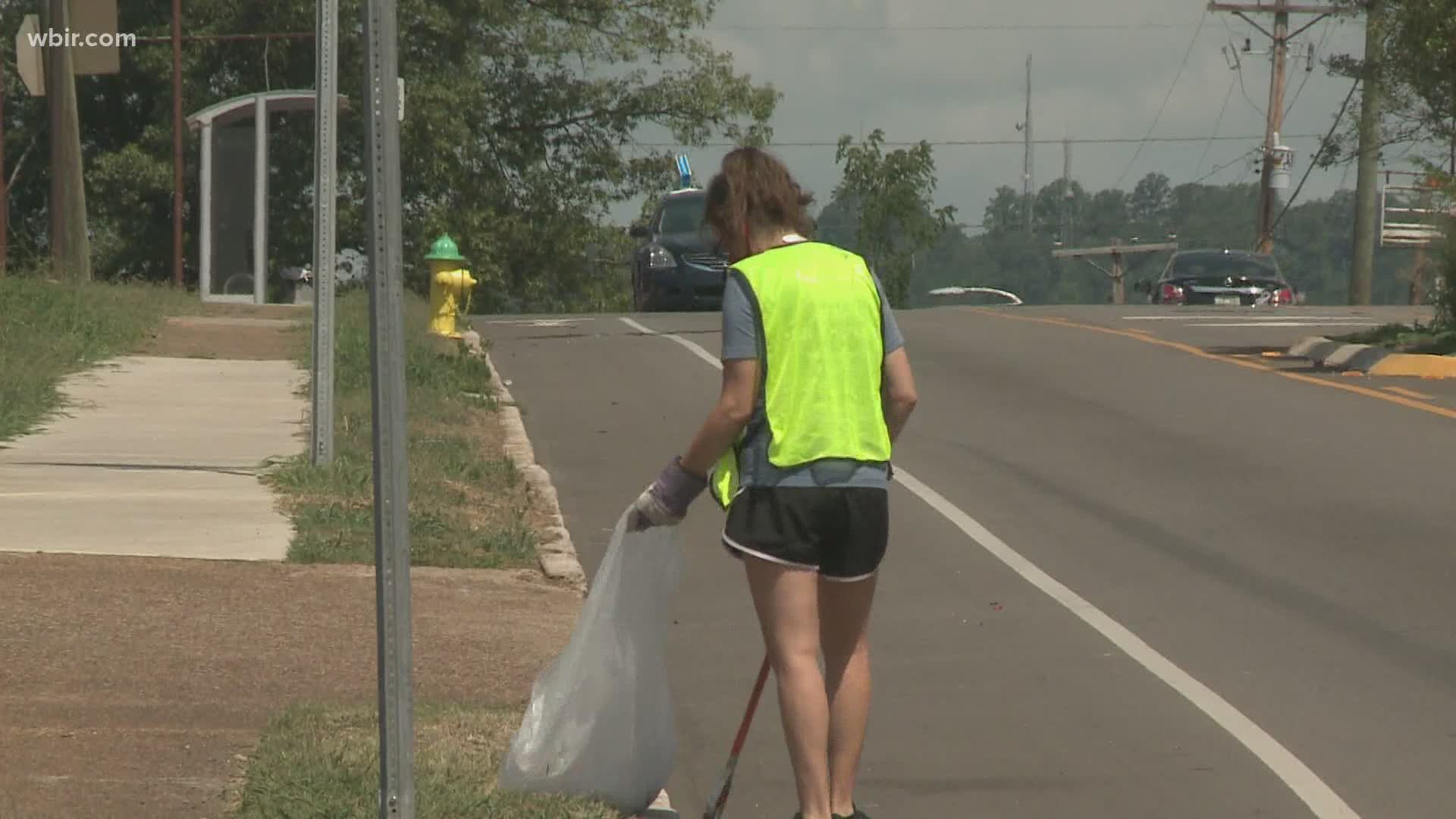Keeping Knoxville clean is hard work and one group took to the streets of North Knoxville today to help out.