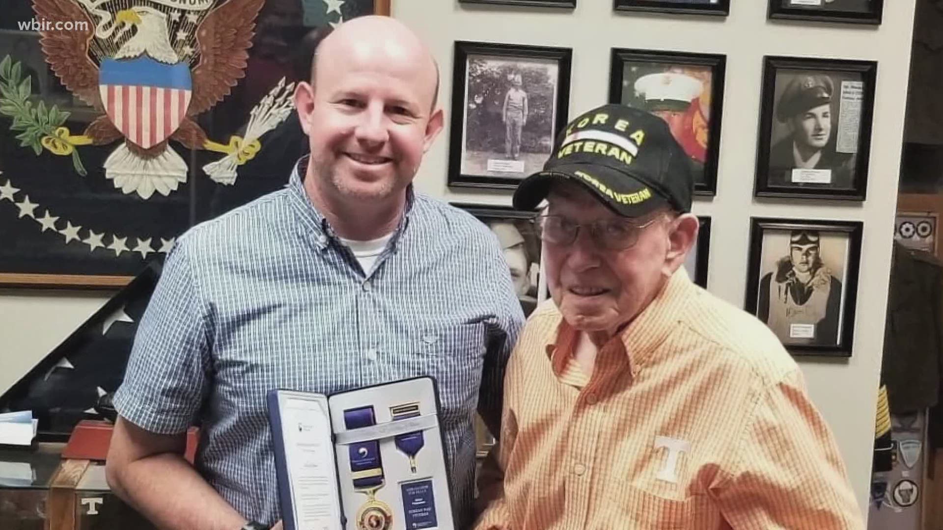 A nationwide effort is underway to ensure veterans of the war in Korea receive a medal from South Korea for their service.