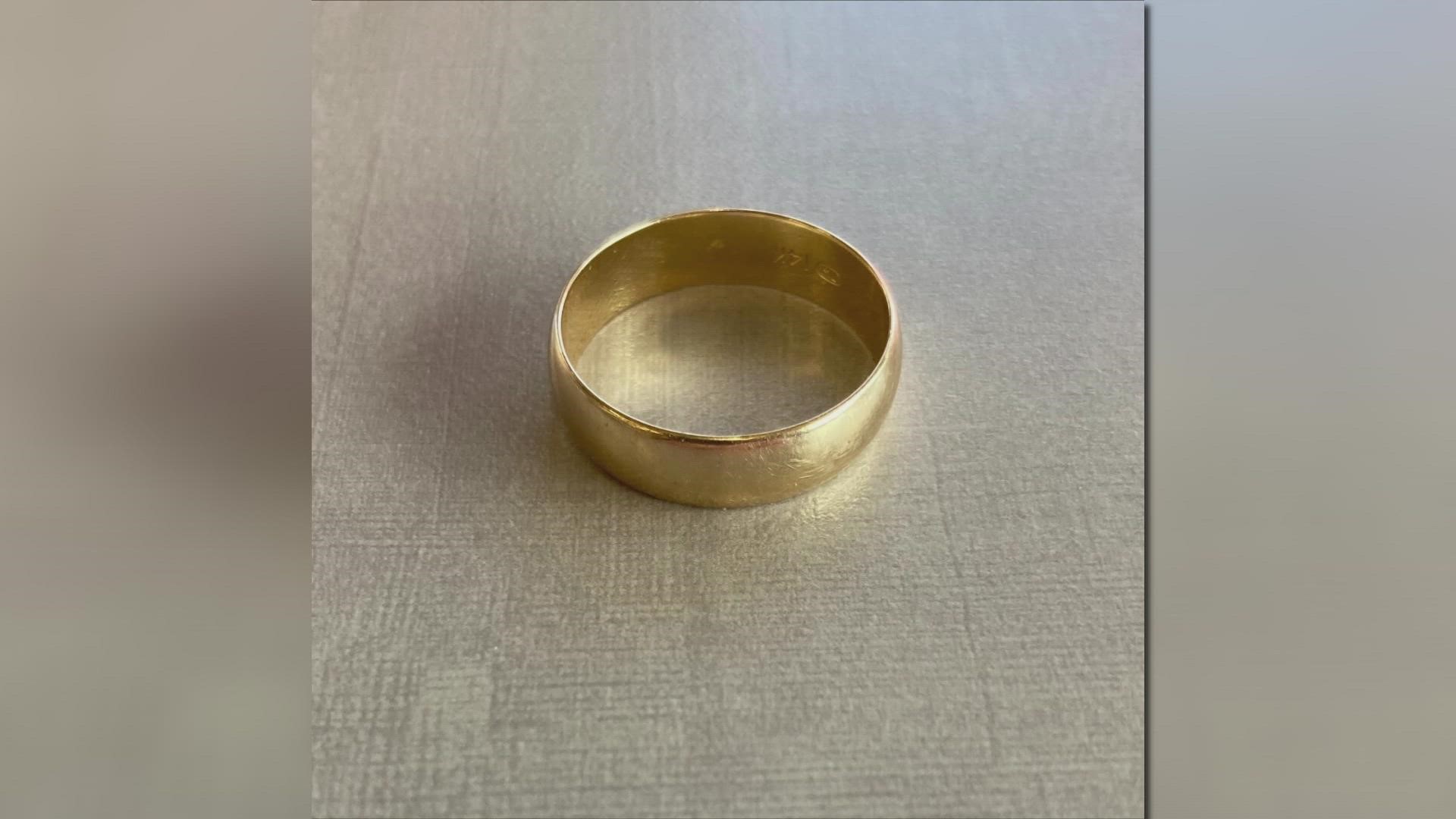 A west Knoxville man is searching for the owner of a wedding ring found at Dairy Queen.