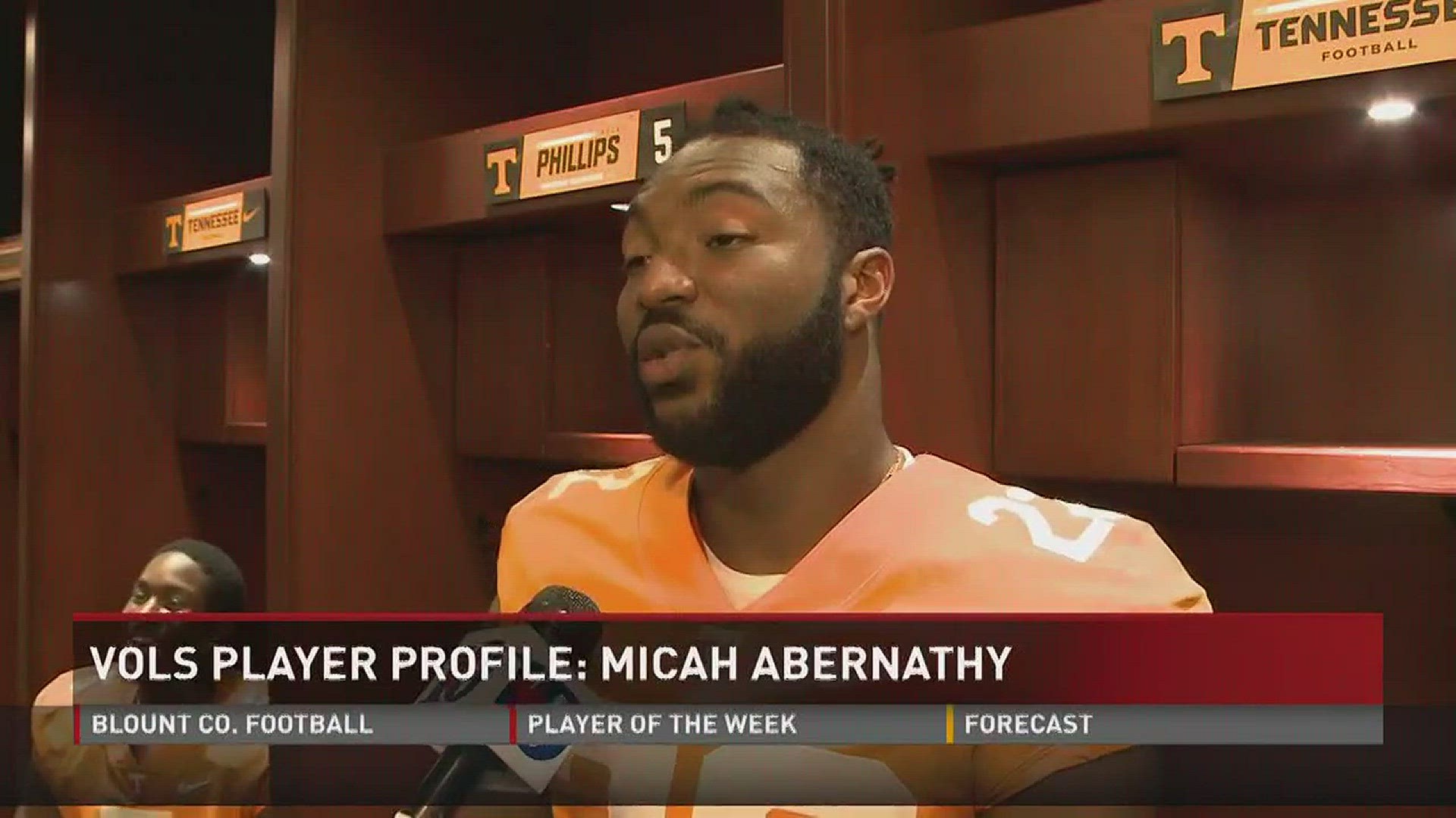 A look at Vols defensive back Micah Abernathy.