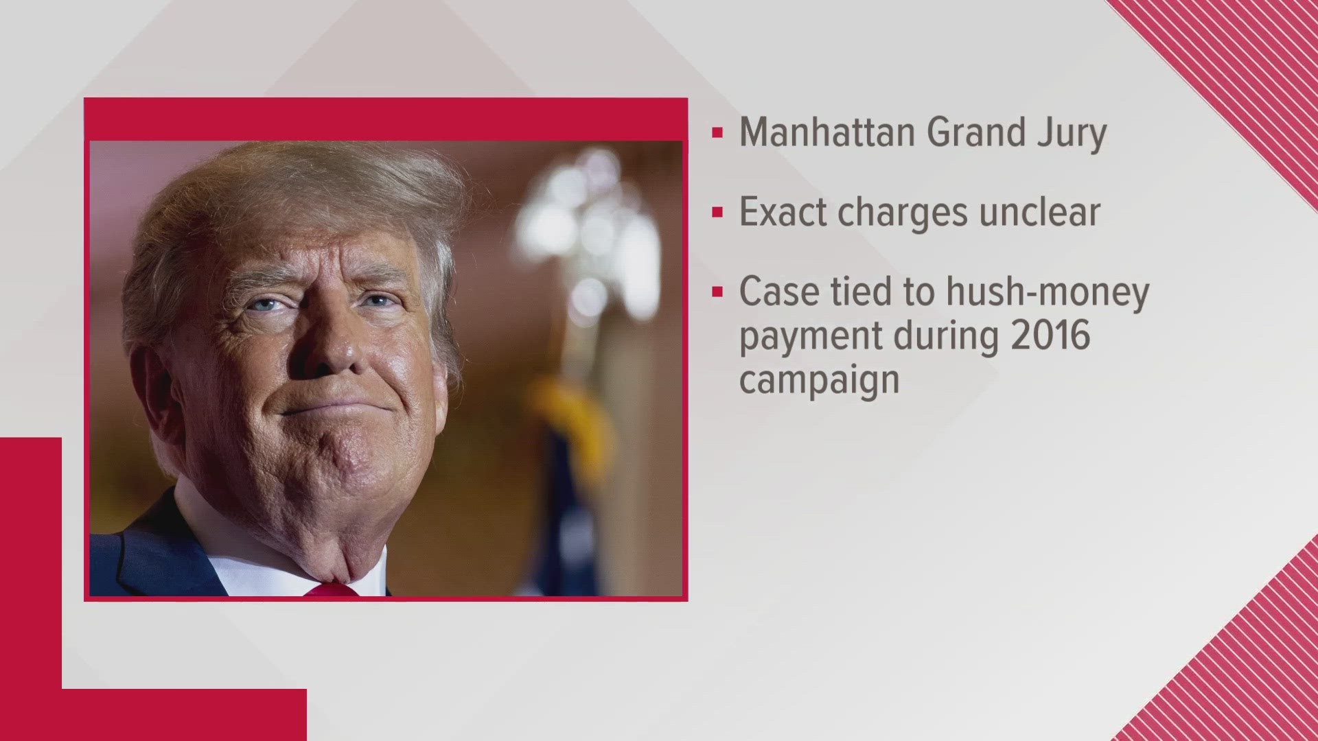A Manhattan grand jury has voted to indict former President Donald Trump.