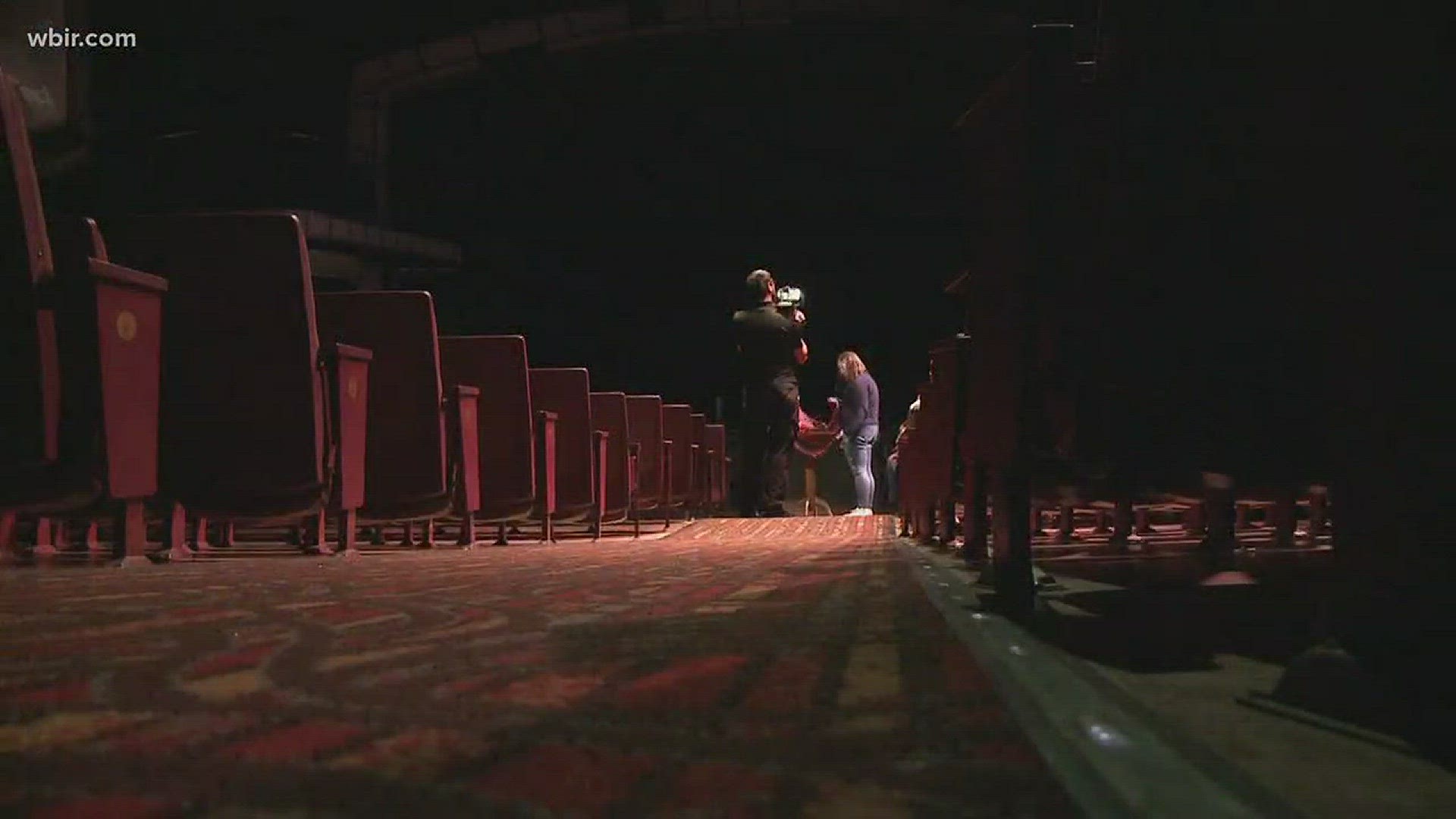 A technician at the Smoky Mountain Opry remain in the hospital tonight after a CO2 leak on Saturday night forced hundreds of people to evacuate.