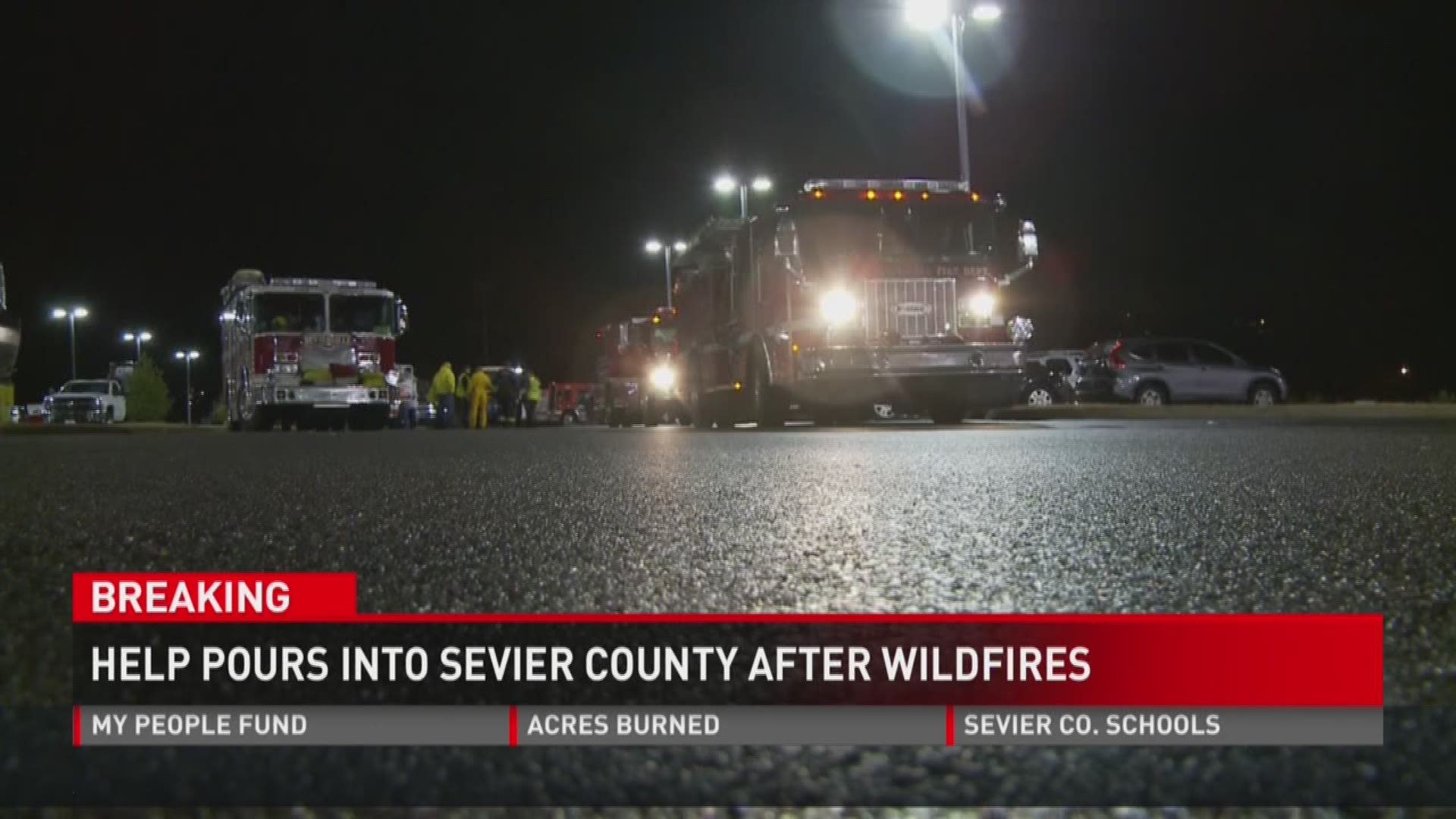 Reporter Leslie Ackerson gives us more information on how search crews, volunteers and emergency responders are helping victims of the wildfires.