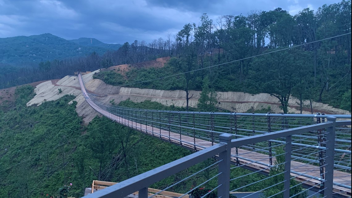 SkyBridge, the longest pedestrian bridge in the US, opens in Gatlinburg