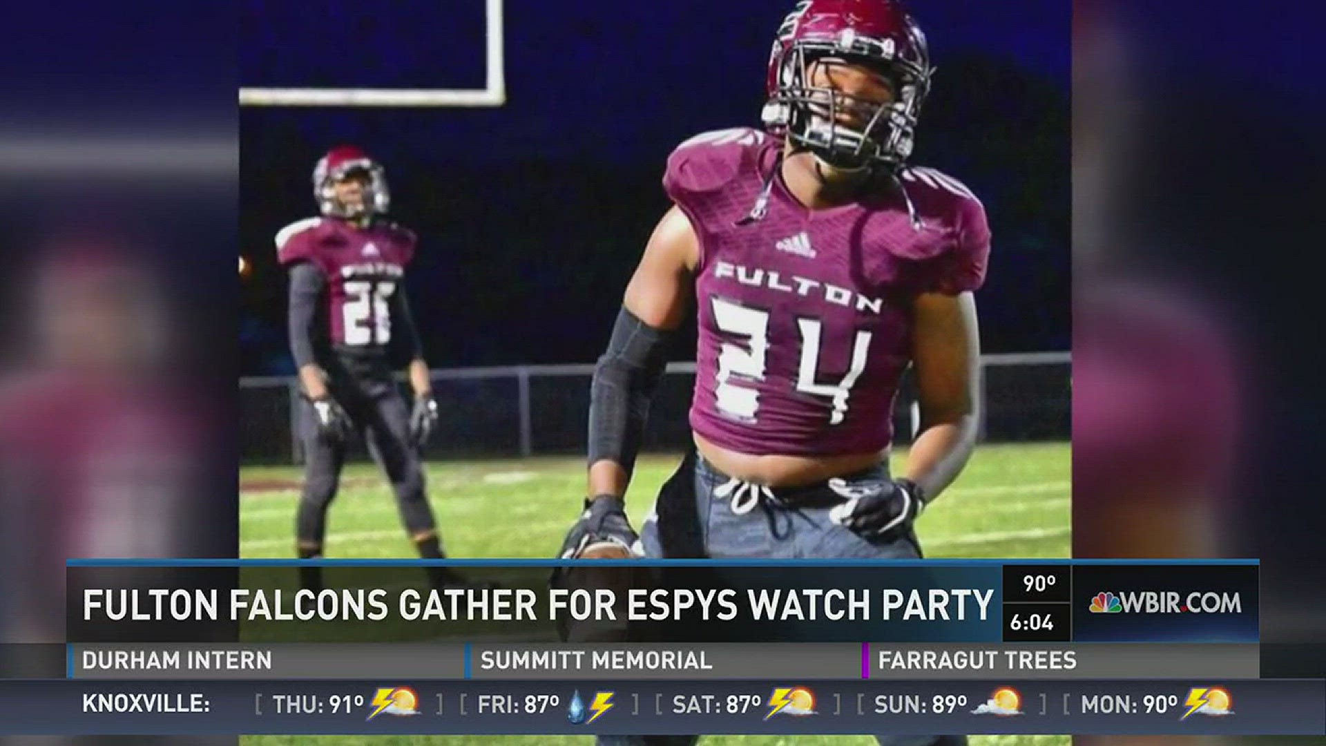 Downtown Regal Riviera will host a watch party for the Fulton football team and the public to honor Zaevion Dobson.