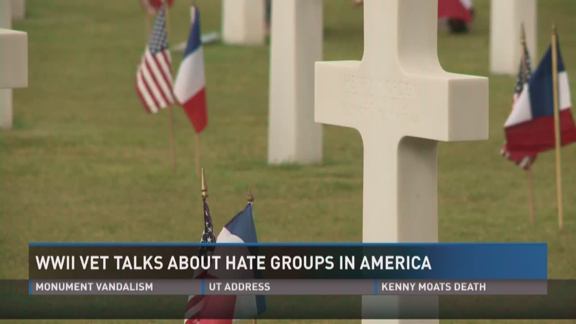 Aug. 24, 2017: A World War II veteran  is speaking out about the hate that's growing in America.