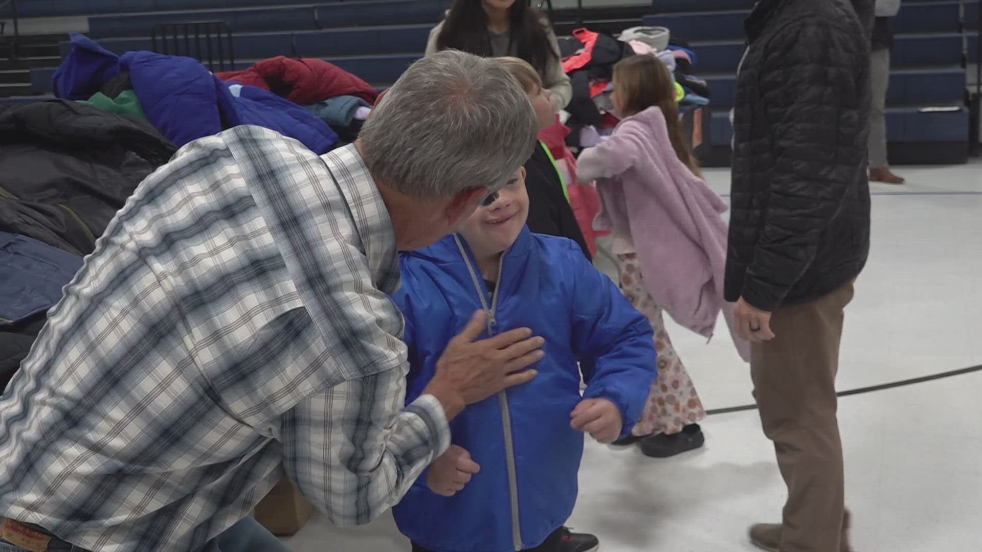 Students in the Hancock County School District received free winter coats on Wednesday, all a part of an initiative by the state's First Lady.