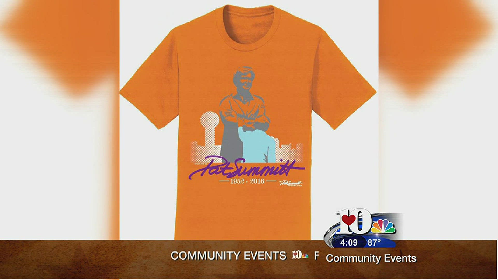 July 1, 2016Live at Five at 4The Pat Summitt Foundation has a commemorative t-shirt honoring the late Pat Summitt. It's available at patsummitt.orgPat Summitt was the head coach of the University of Tennessee Lady Volunteer basketball team until she wa