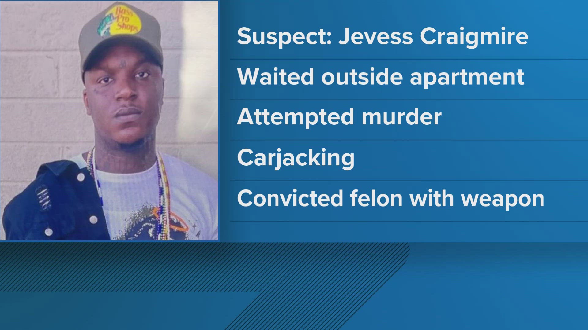 The Knoxville Police Department said Jevess Craigmire turned himself in at the Public Safety Complex Monday morning.
