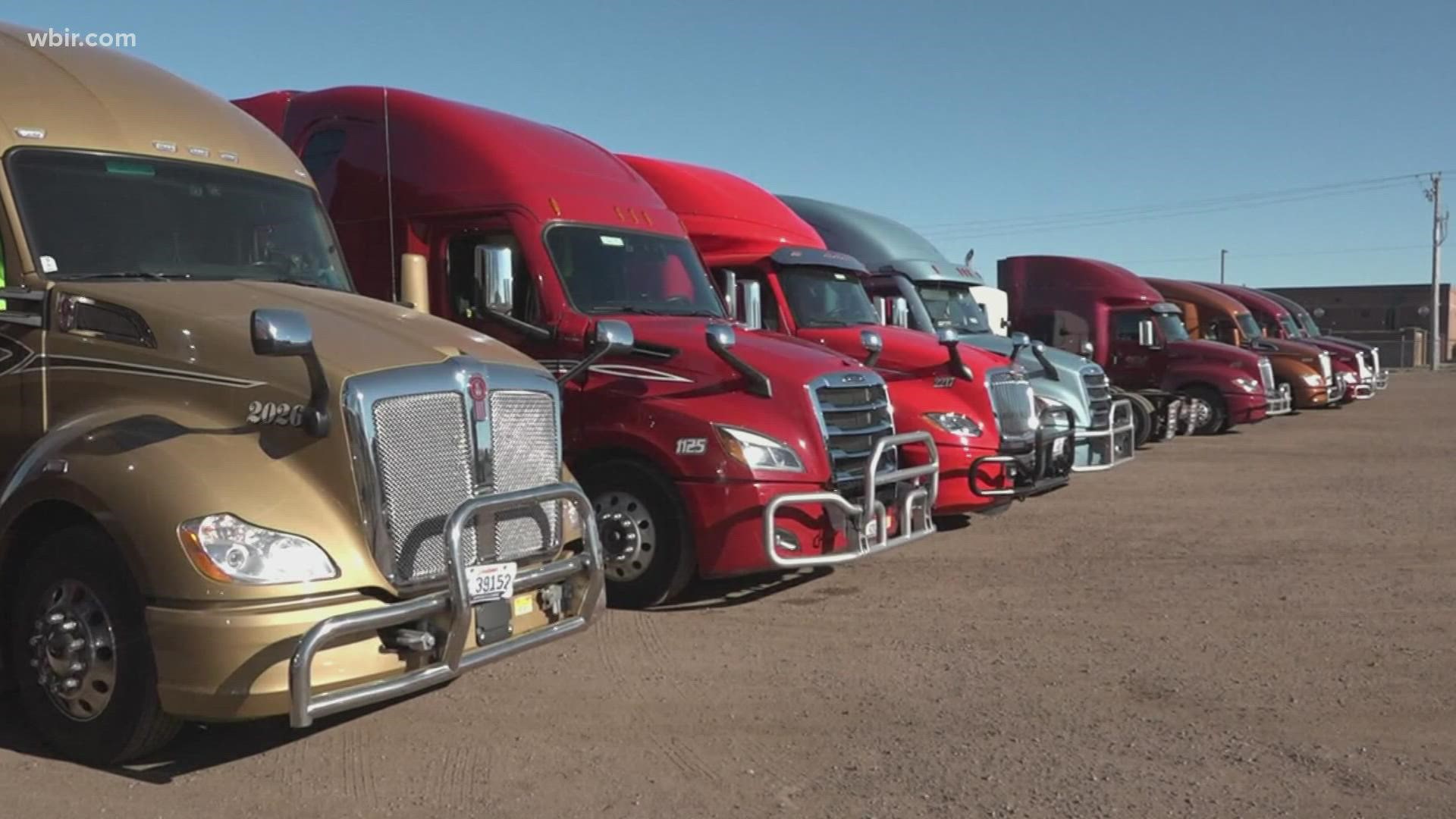 A new apprenticeship program is offering people  18 to 20 a chance to drive freight trucks across state lines.