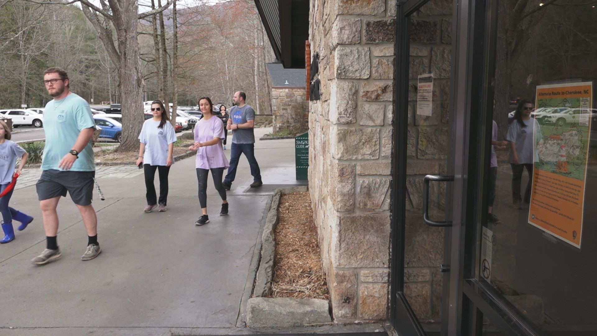 You wouldn't know it from the parking lots, but popular businesses in Gatlinburg and visitor centers in the Smokies are closed as a precaution for the coronavirus.