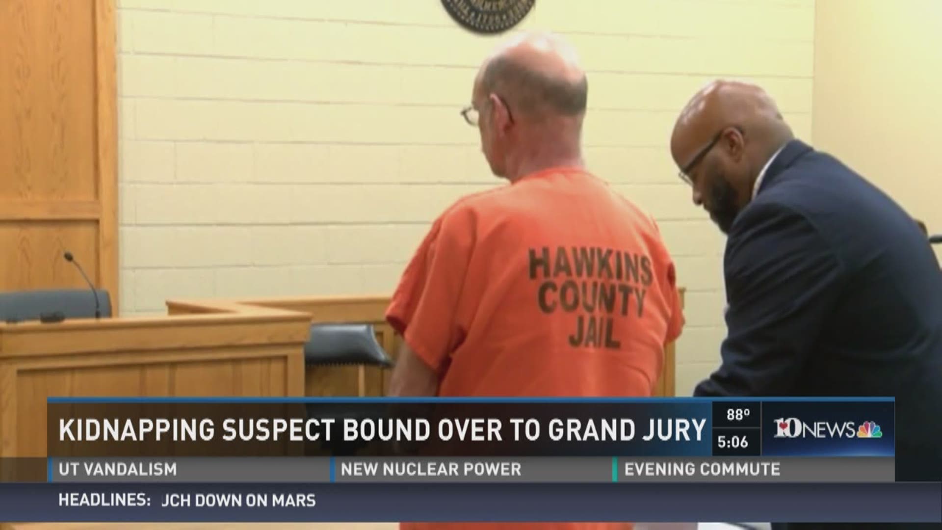Hawkins Co. kidnapping suspect's case bound over to grand jury