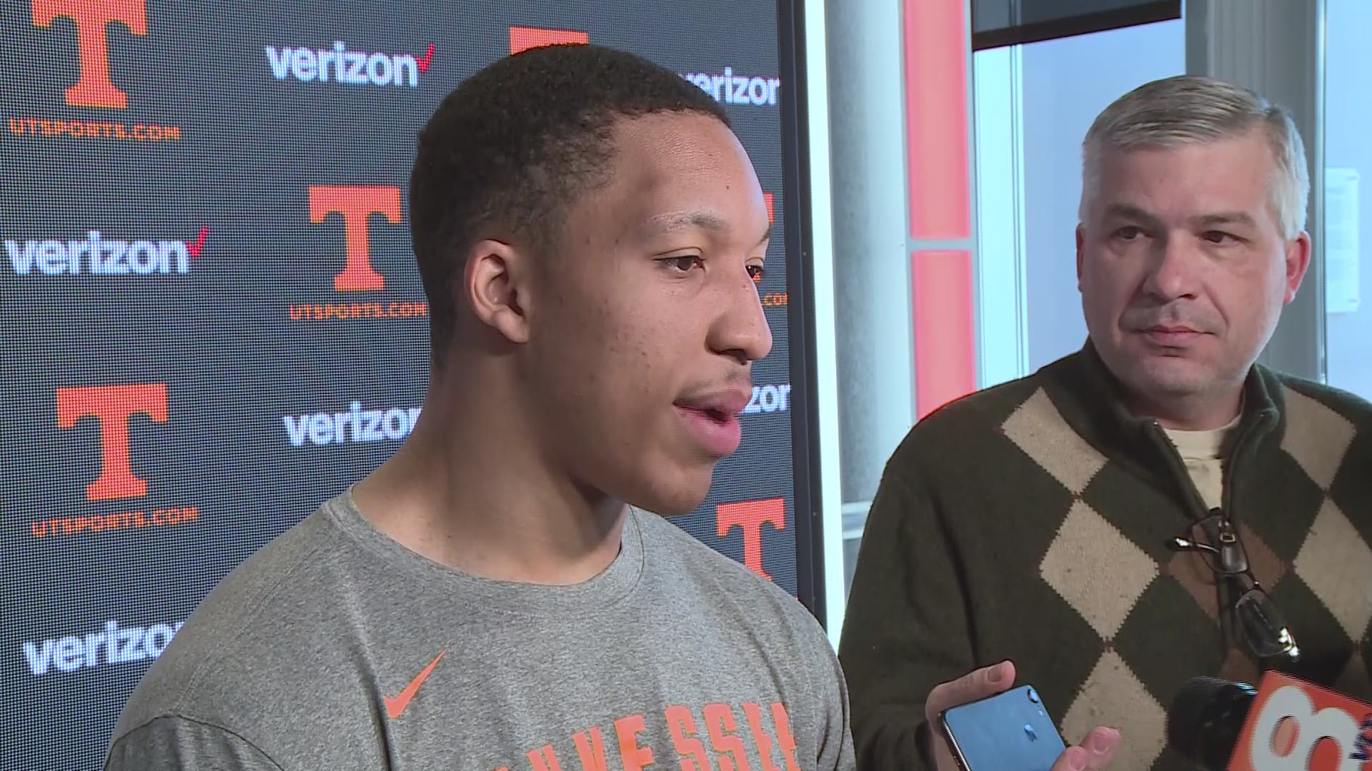 Vols basketball star Grant Williams talks with the media after being named "Mr. Tennessee" at the Volscars awards. He reflects on the Tennessee's NCAA tournament season and looks ahead to what's next.