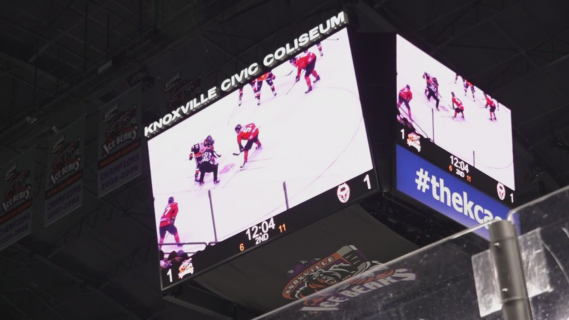 The game came after the team had to postpone two games due to an issue with machinery in the Knoxville Civic Coliseum.