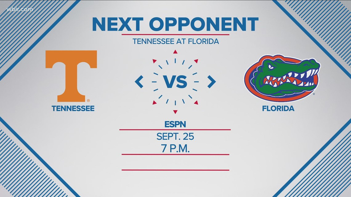 Game time announced for Vols' game at Florida